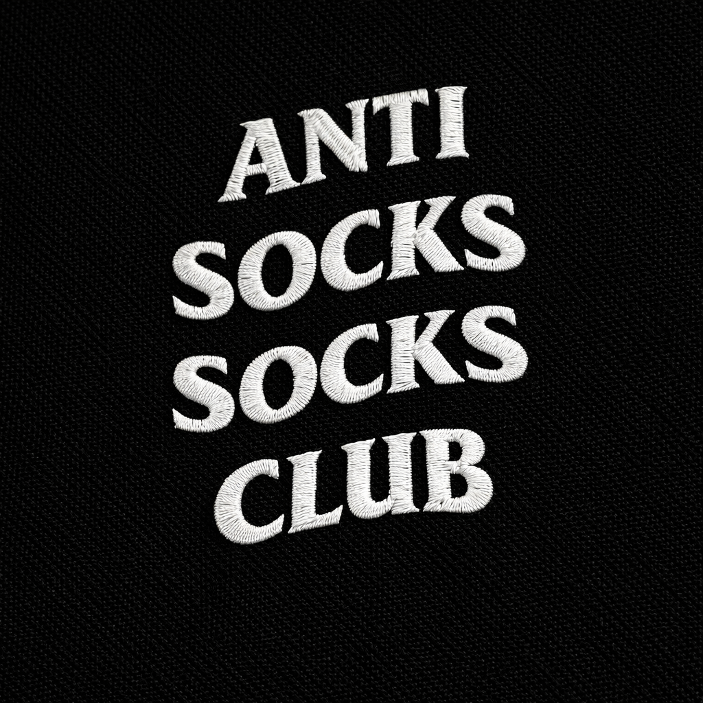 Trending Meme Anti Socks Socks Club Embroidered Premium Socks