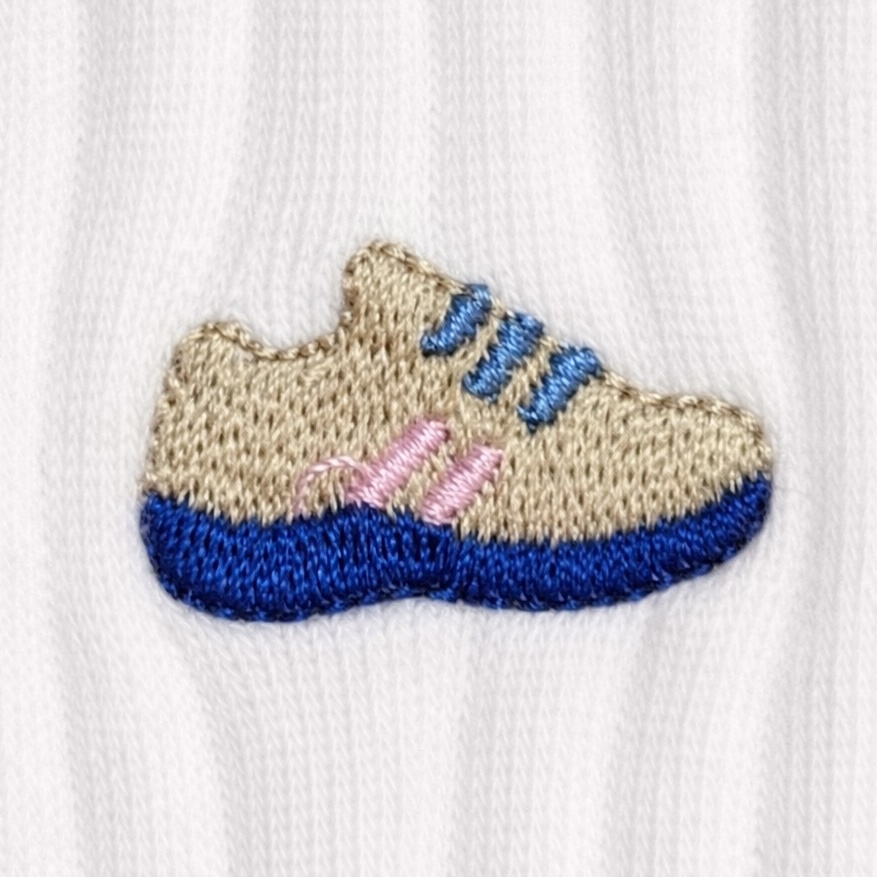 Sneaker Embroidered Sports Socks