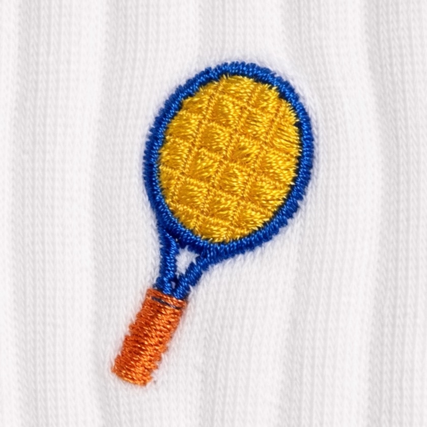 Tennis Embroidered Sports Socks