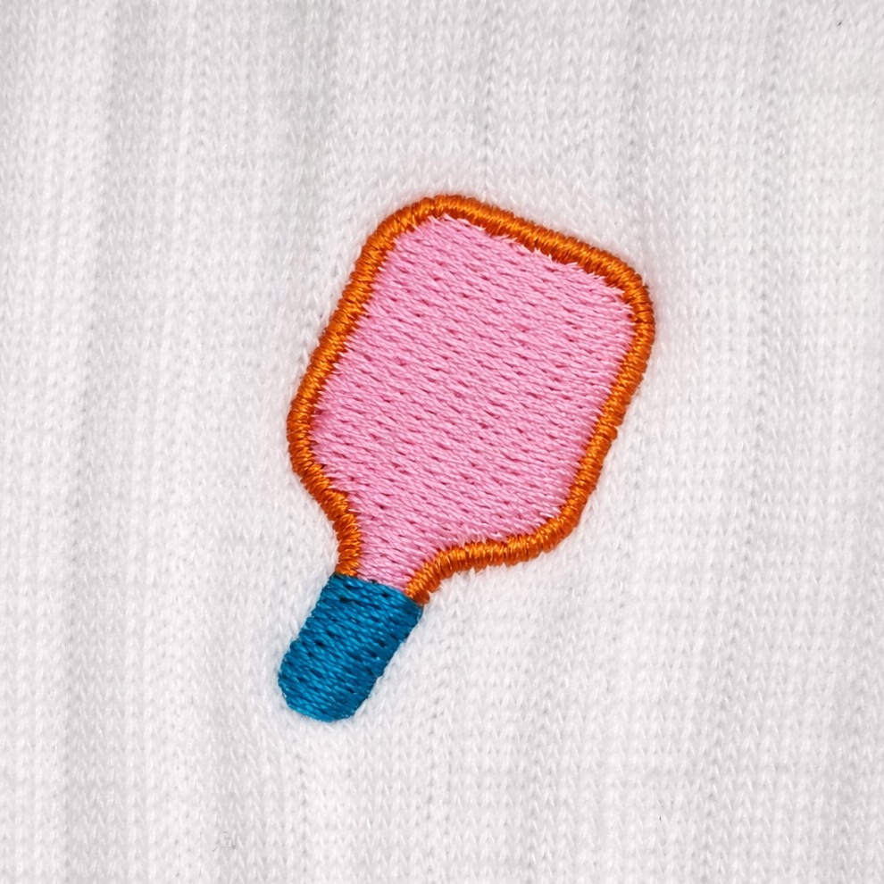 Pickleball Embroidered Sports Socks