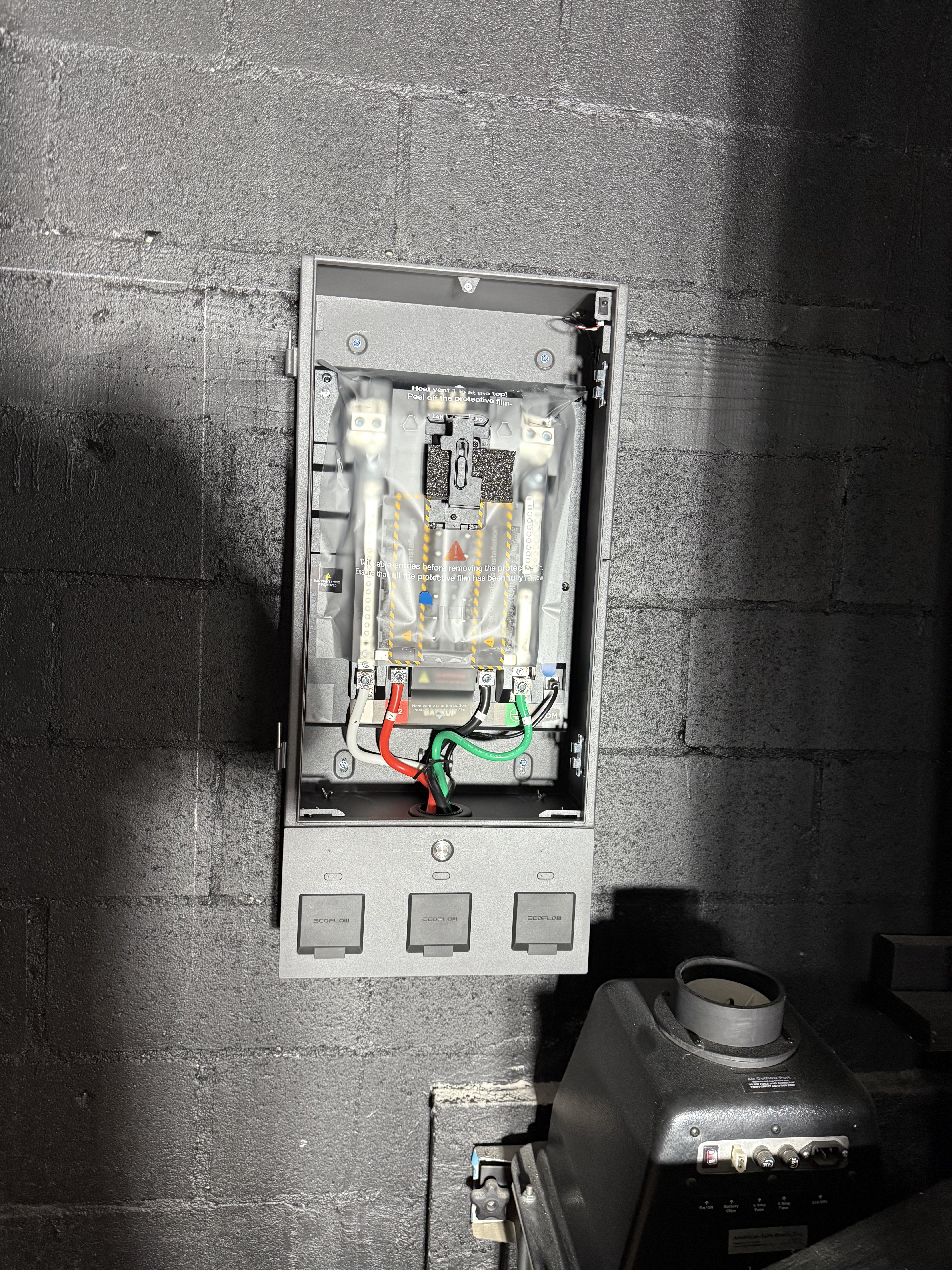 EcoFlow installation before - Topanga