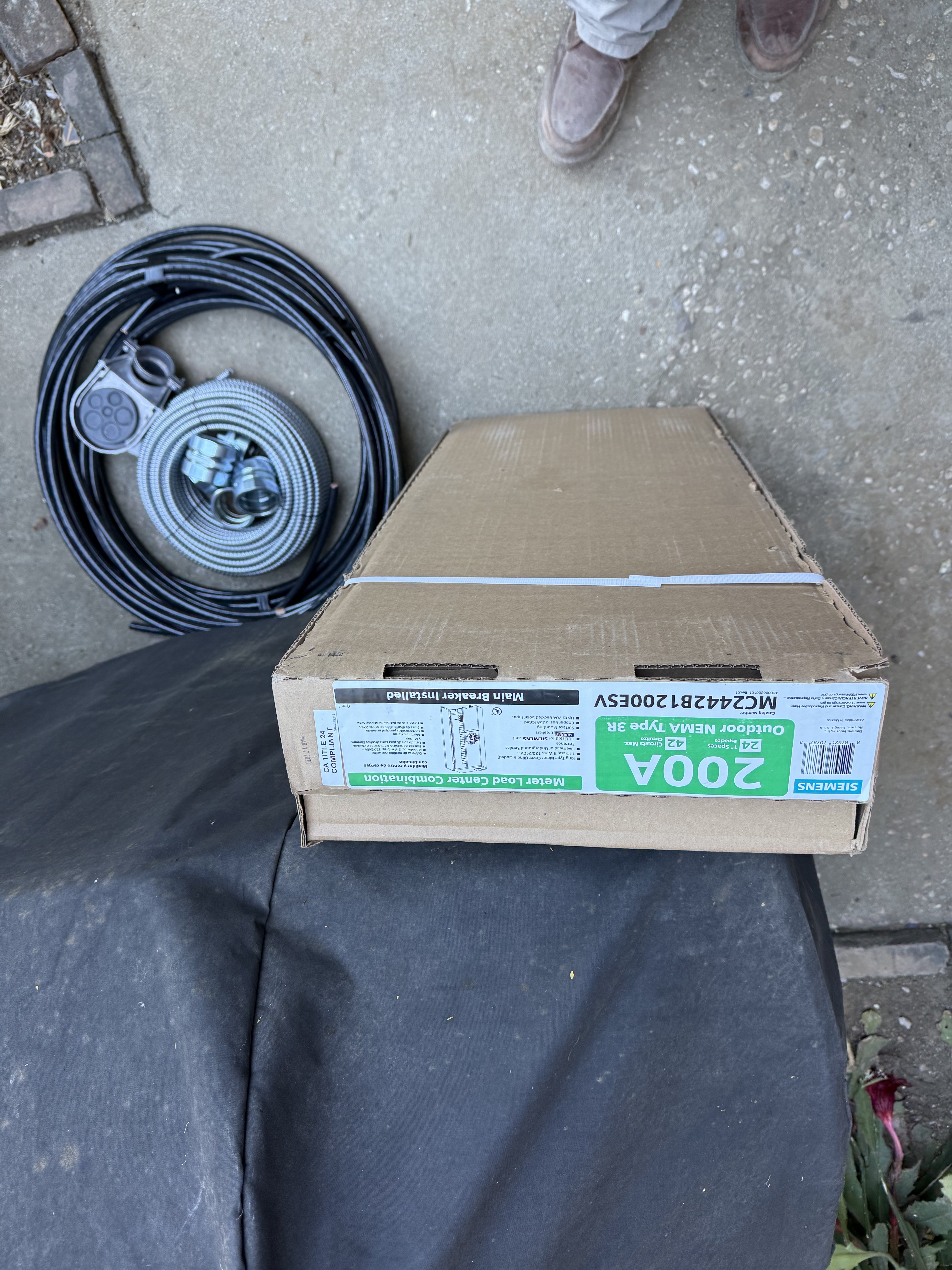 Electrical panel components installation