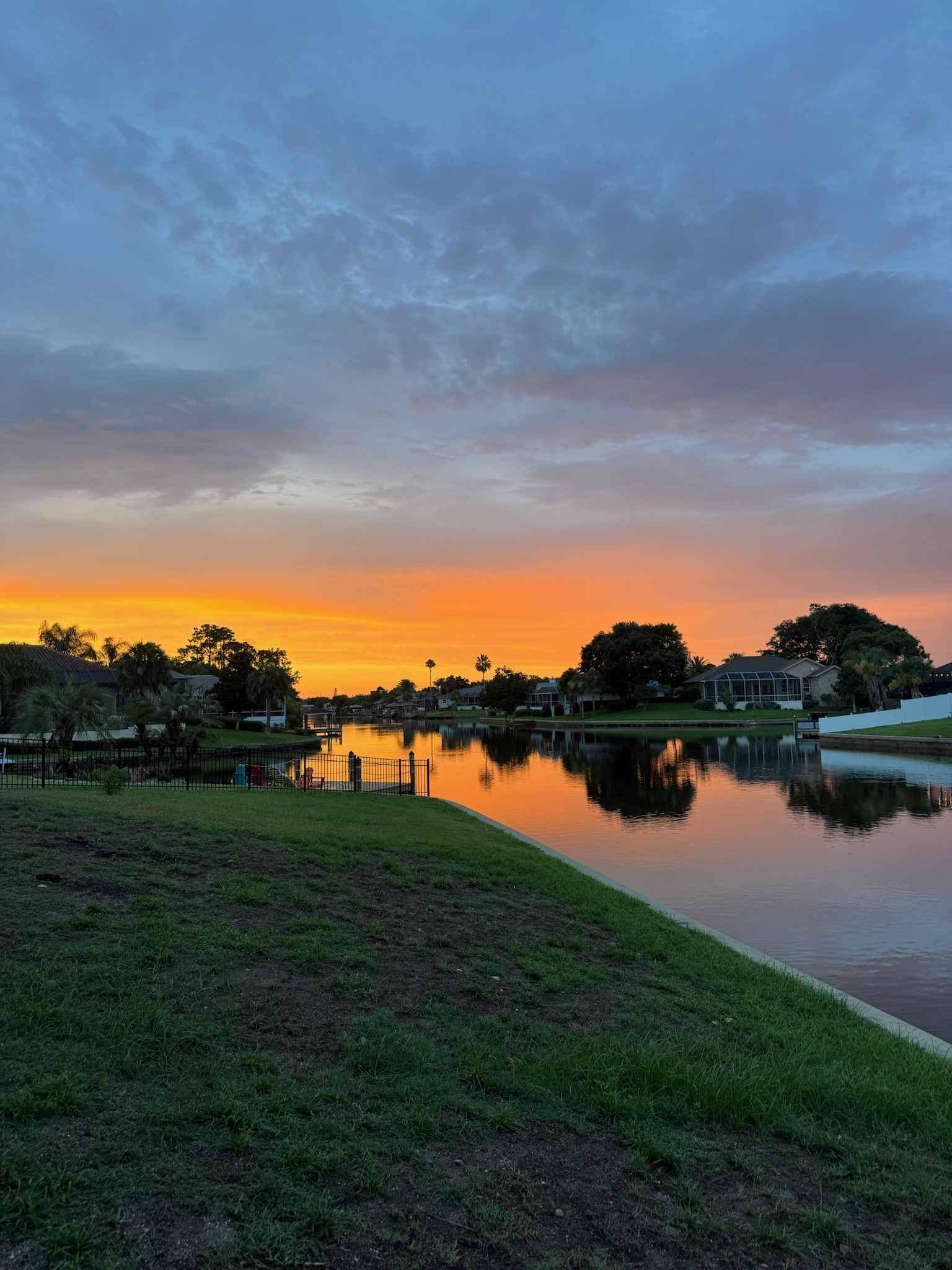 Sunset over the canal — 23 Commander Court