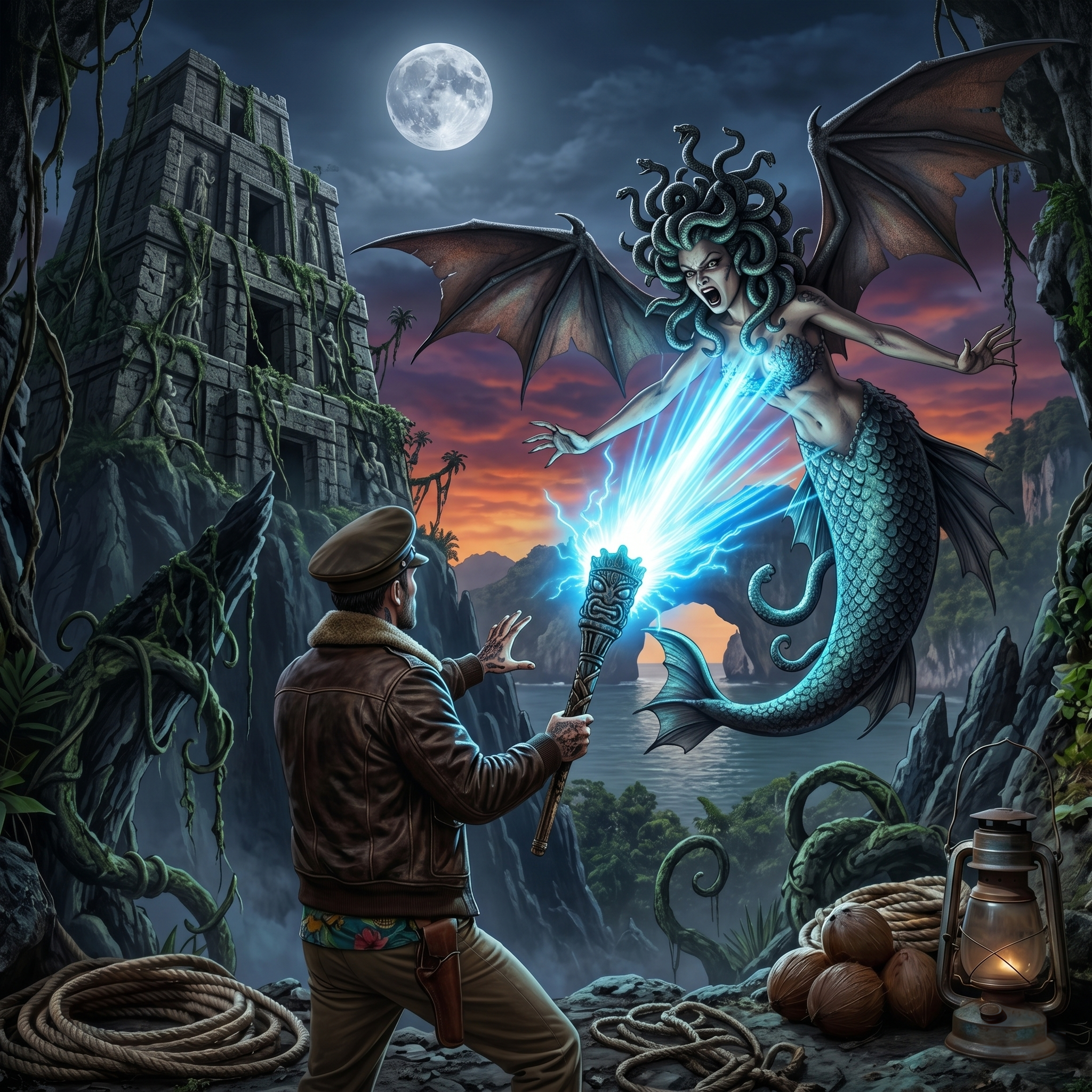 The Dance with the Gorgon's Coil
