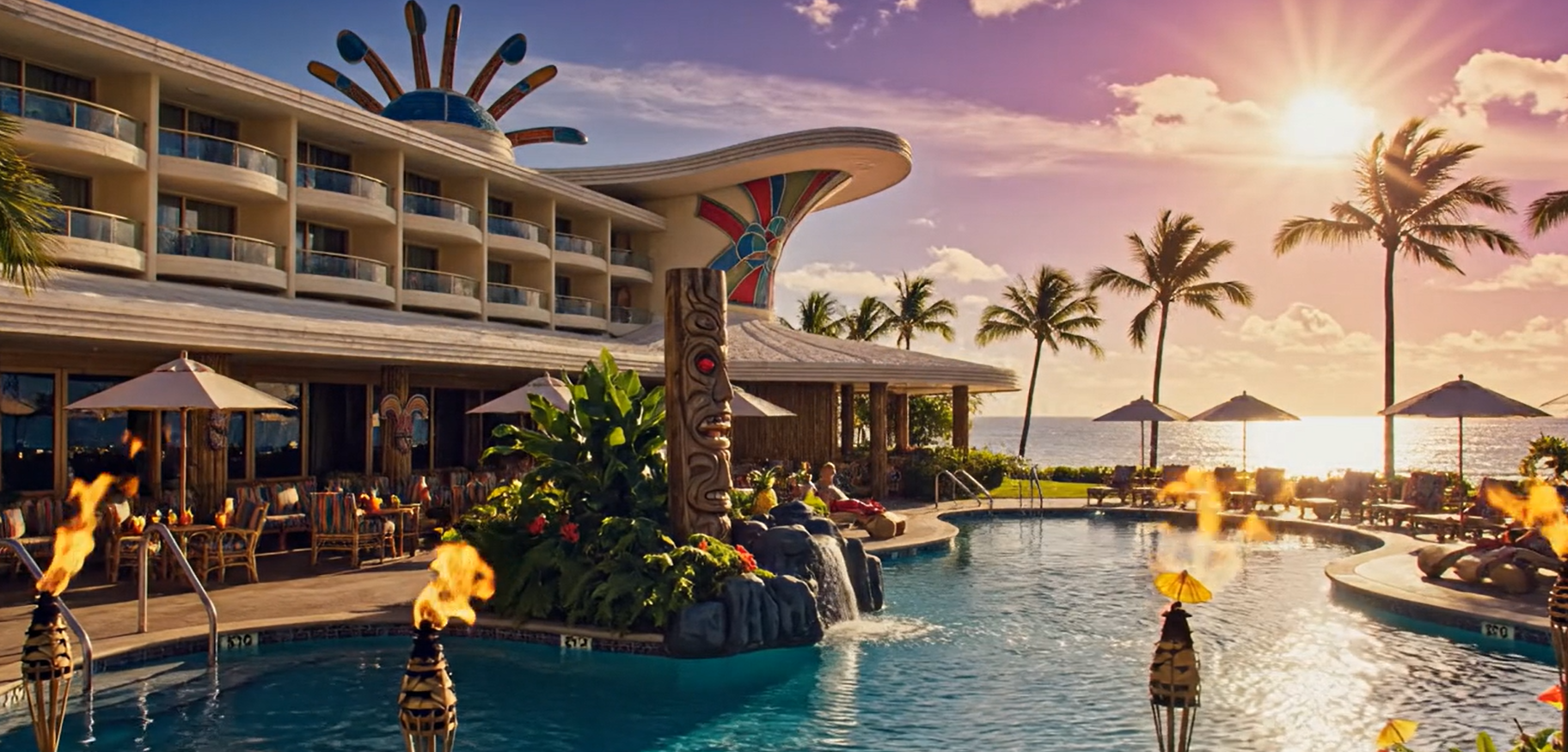 Sunset at the Aloha Atomic Resort