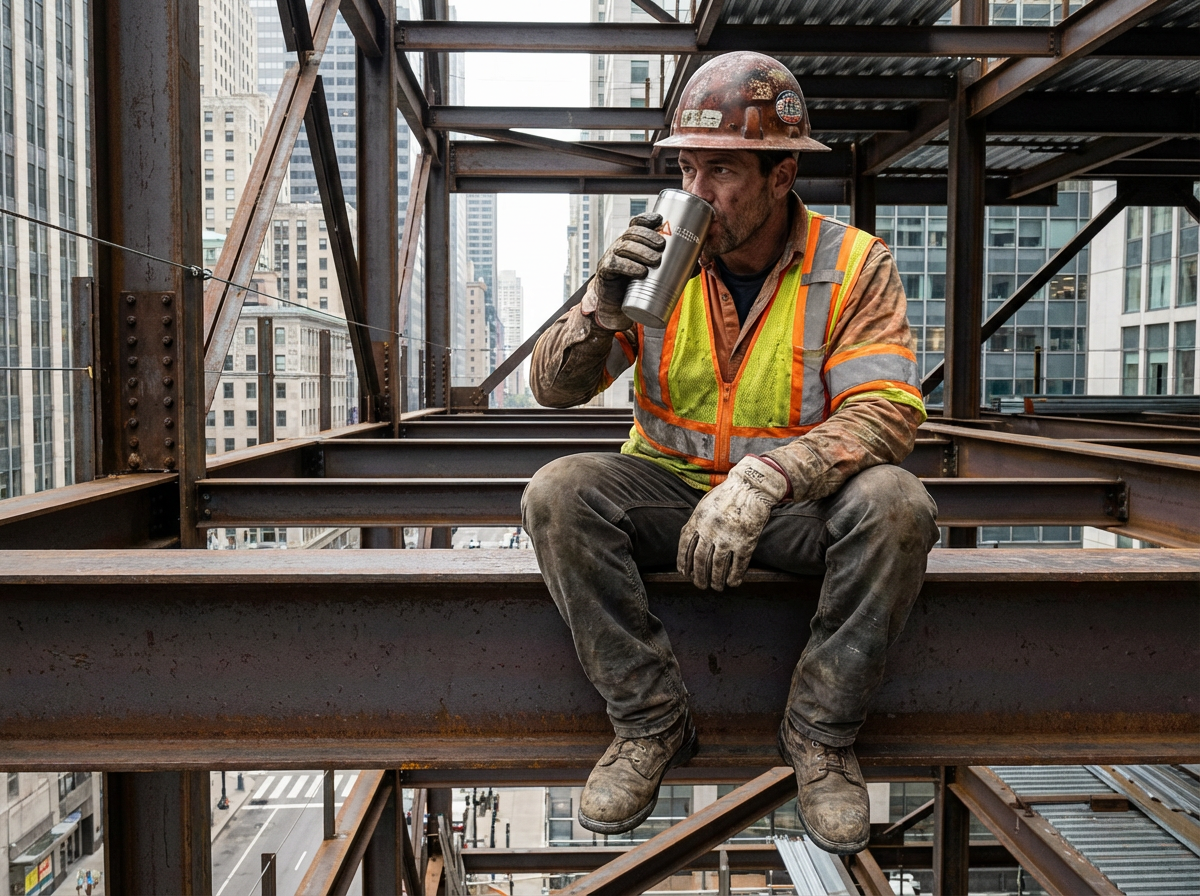 Ironworker with tumbler