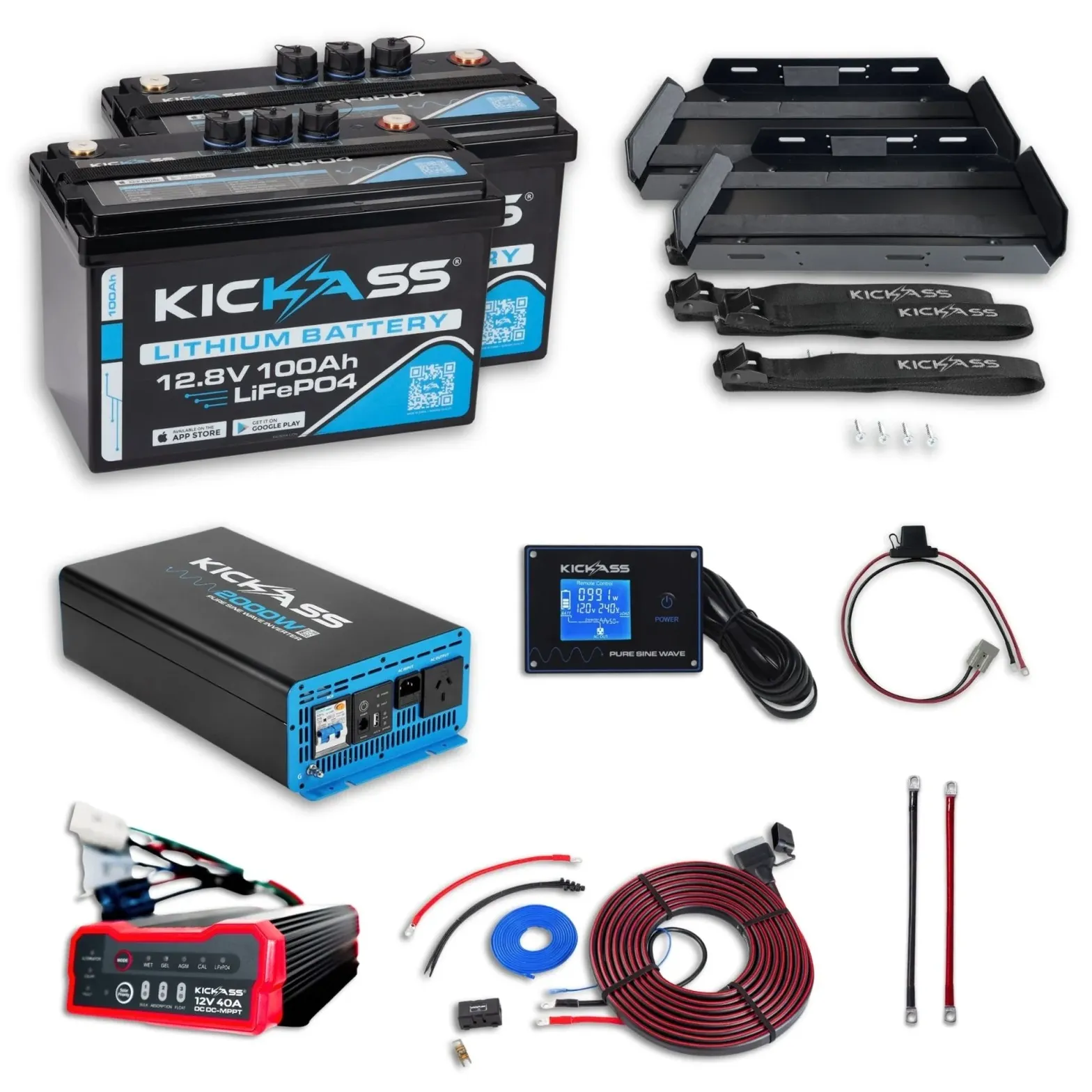 Kickass 200Ah Lithium Dual Battery Solar System Installation - Celtic Car Sound