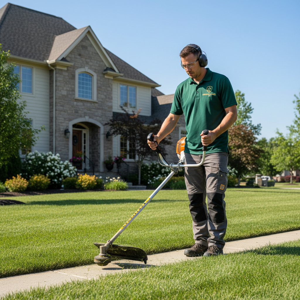 Professional string trimmer edging
