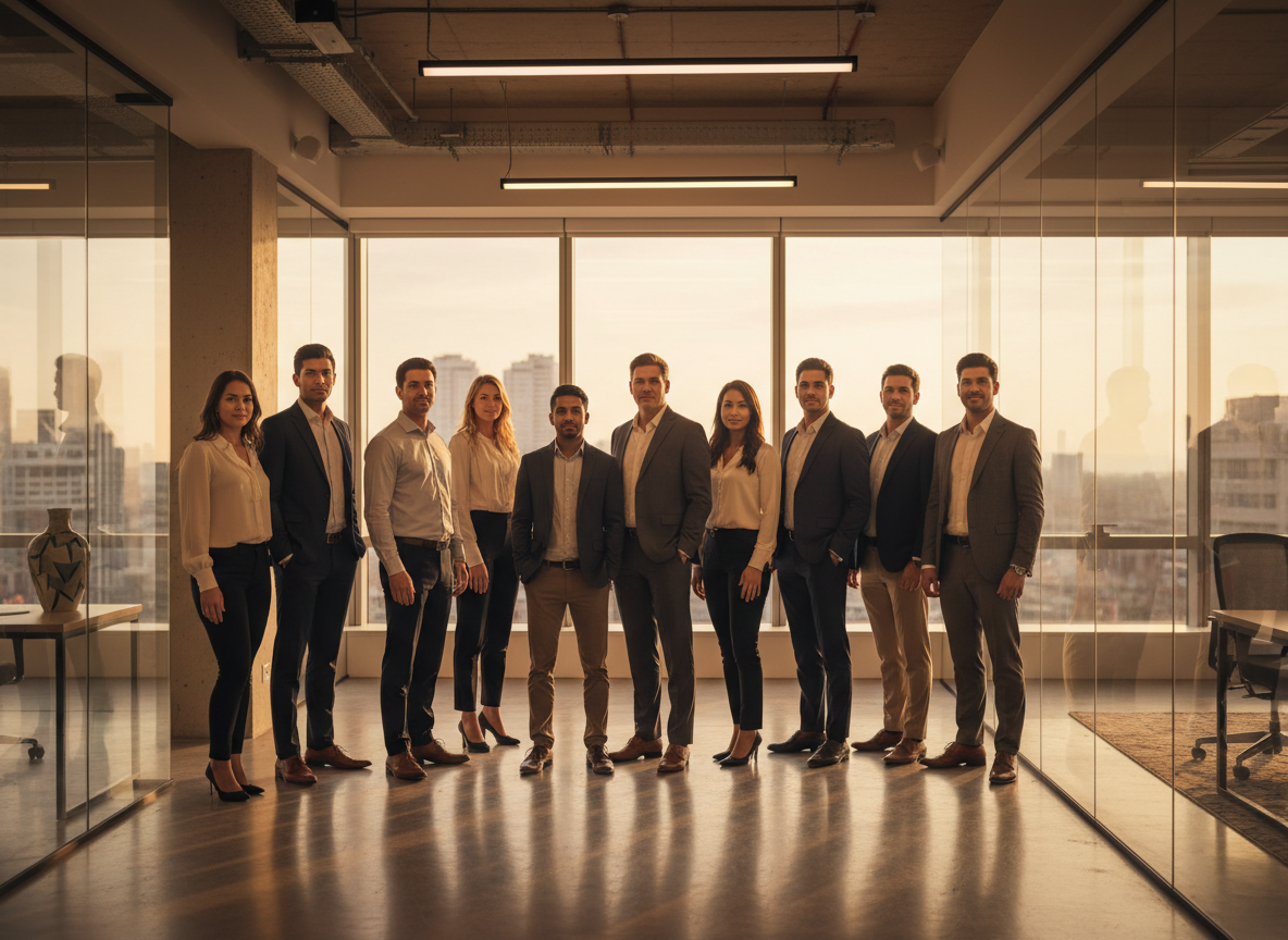 Professional team building success together