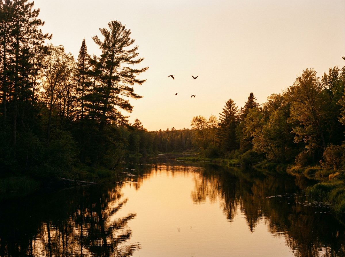 Yellow River at golden hour