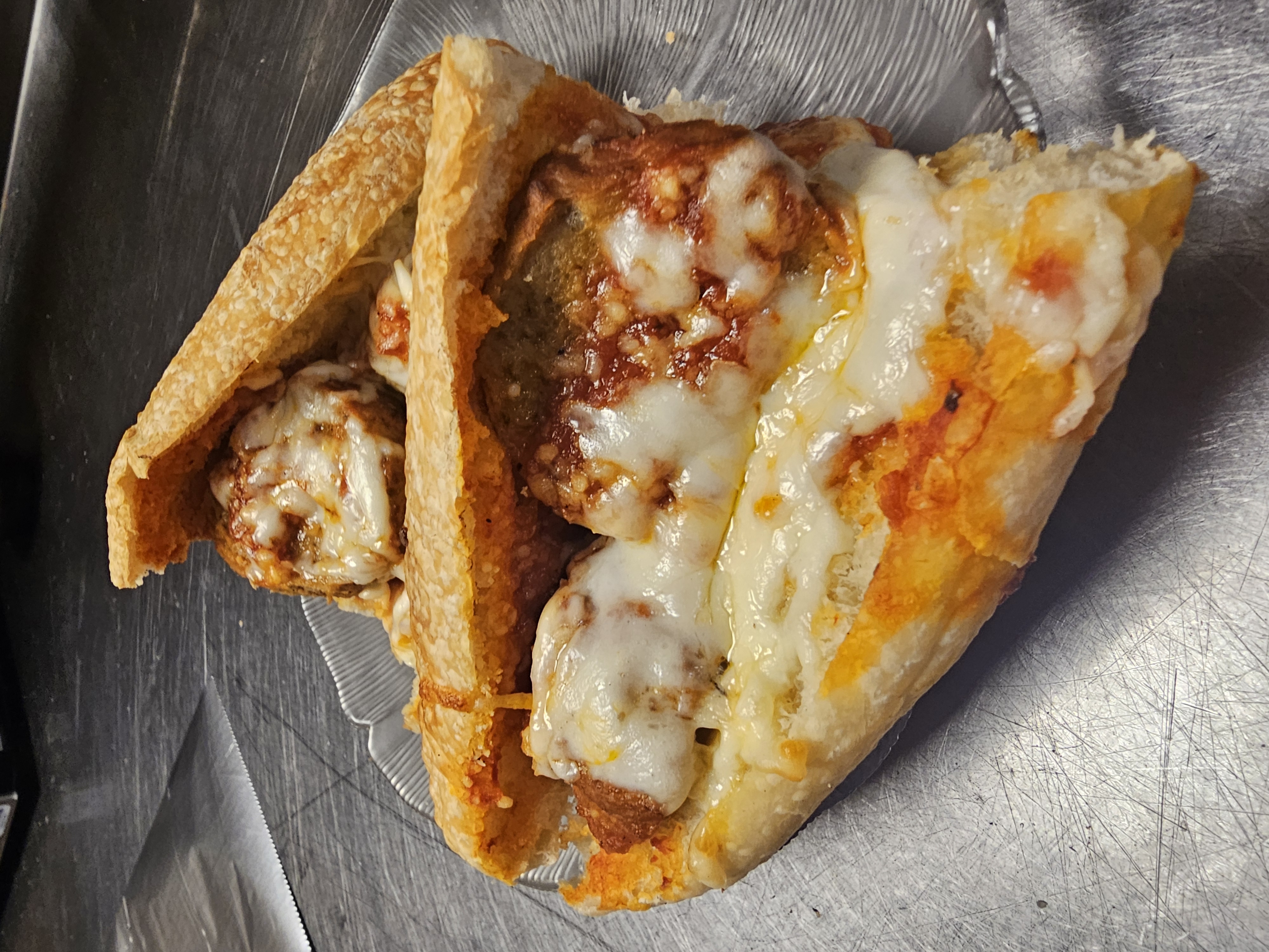 Meatball parmigiana sub from JoJo's