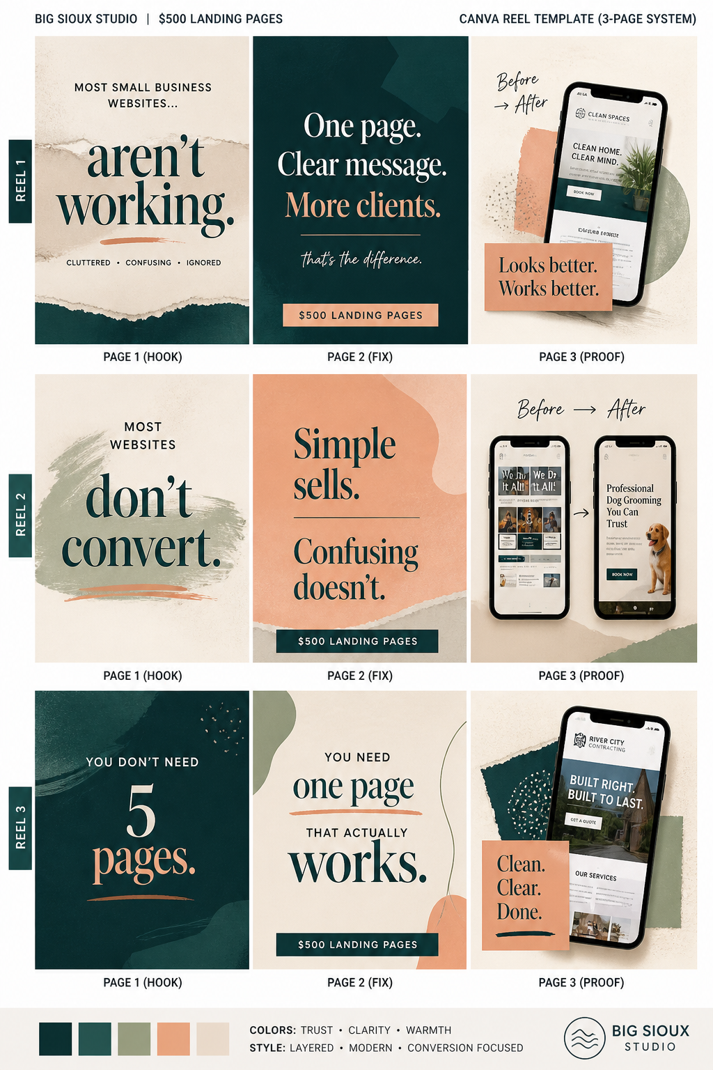 $1,500 landing page example