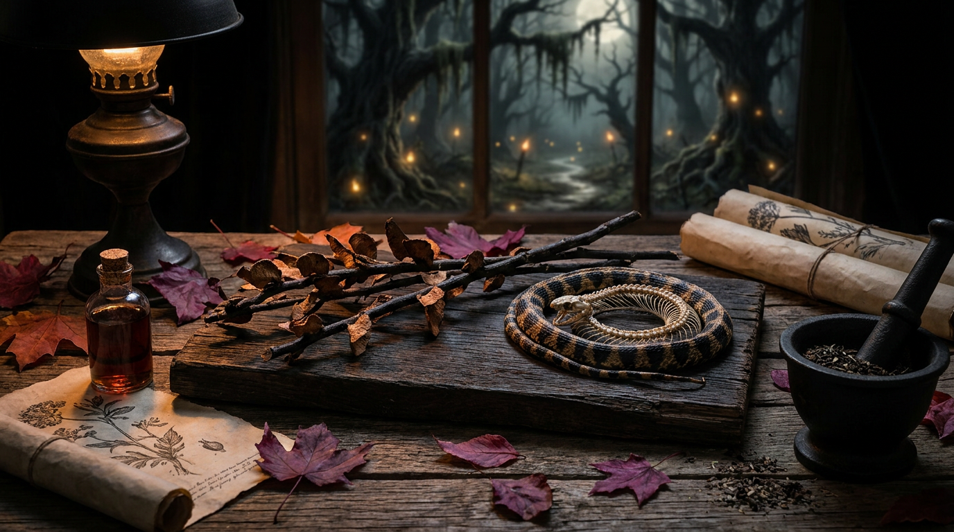 The Witch's Brew, Part 12: Devil's Arrow and the Black Snake — TCM Herbs for Blood Stasis, Chronic Eczema, and Joint Stiffness in Sarasota
