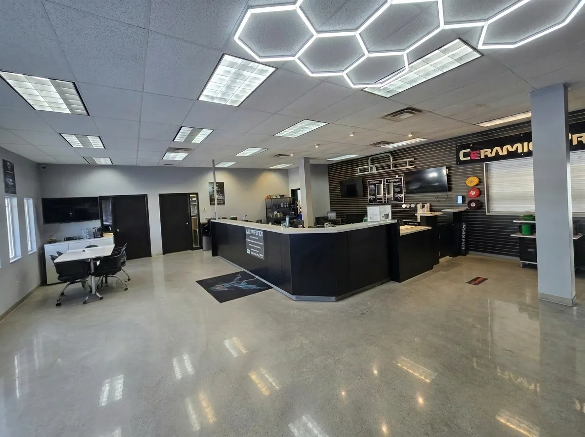 Shine by Design shop interior — Ceramic Pro Elite dealership