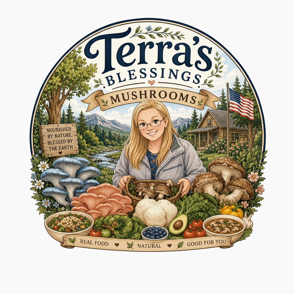 Terra's Blessing Mushrooms logo