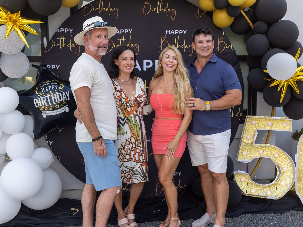 Photo booth setup at a birthday party — rentals available for events