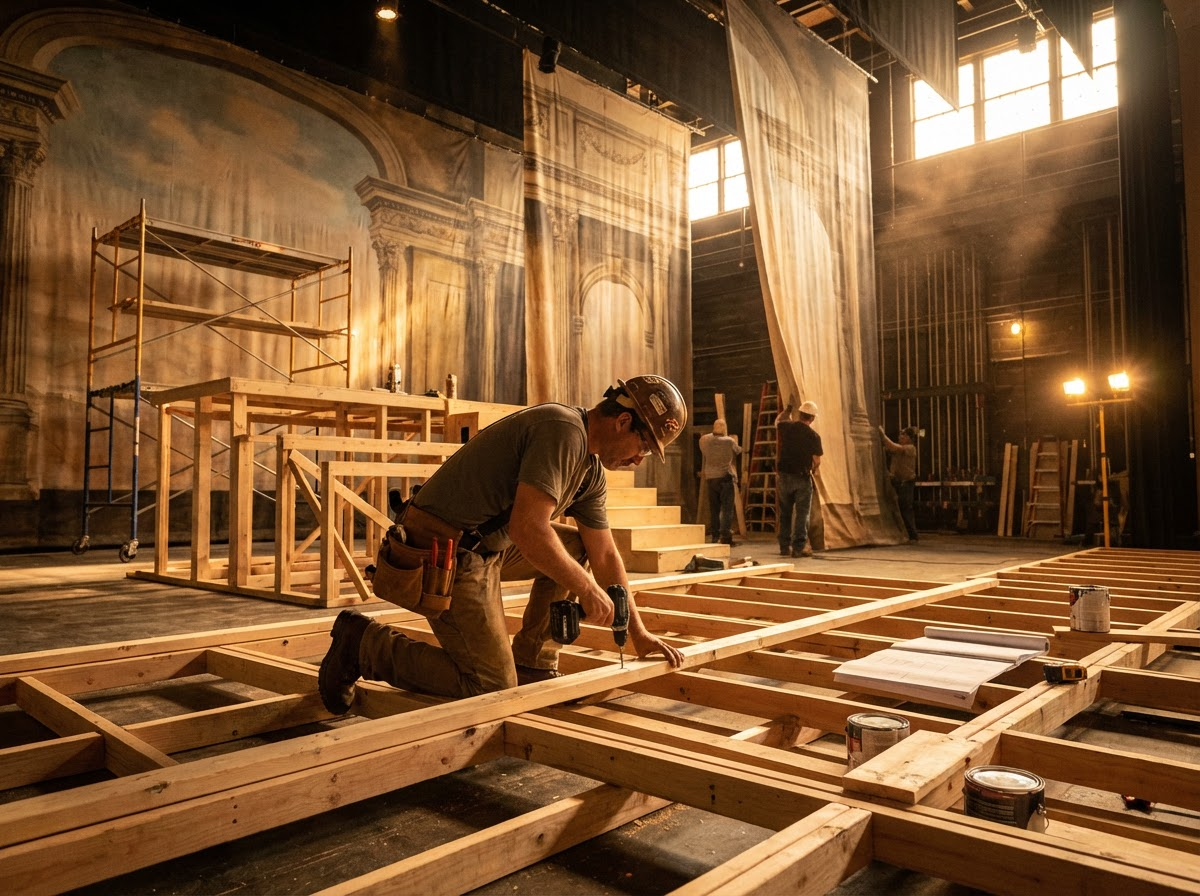 Theater set construction