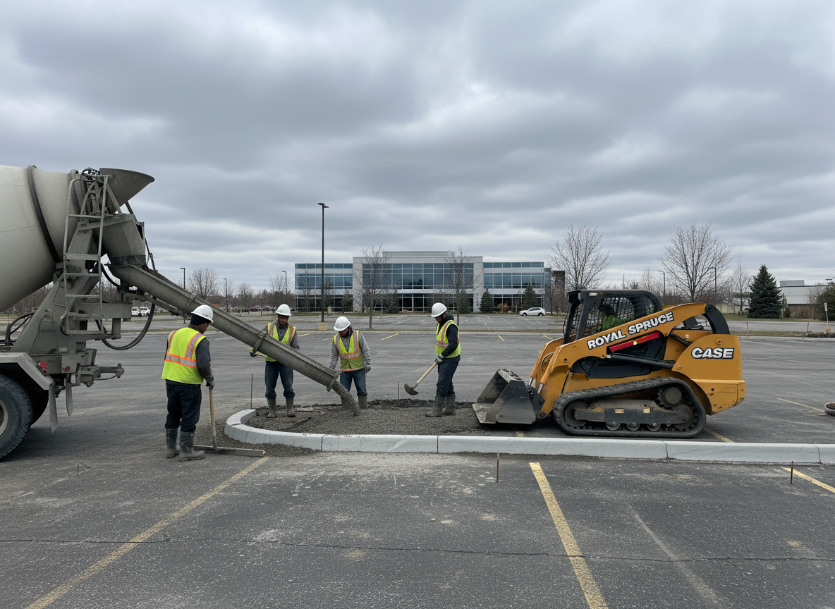 Commercial concrete work