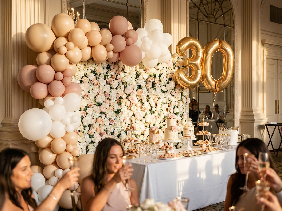 Flower Wall Birthday
