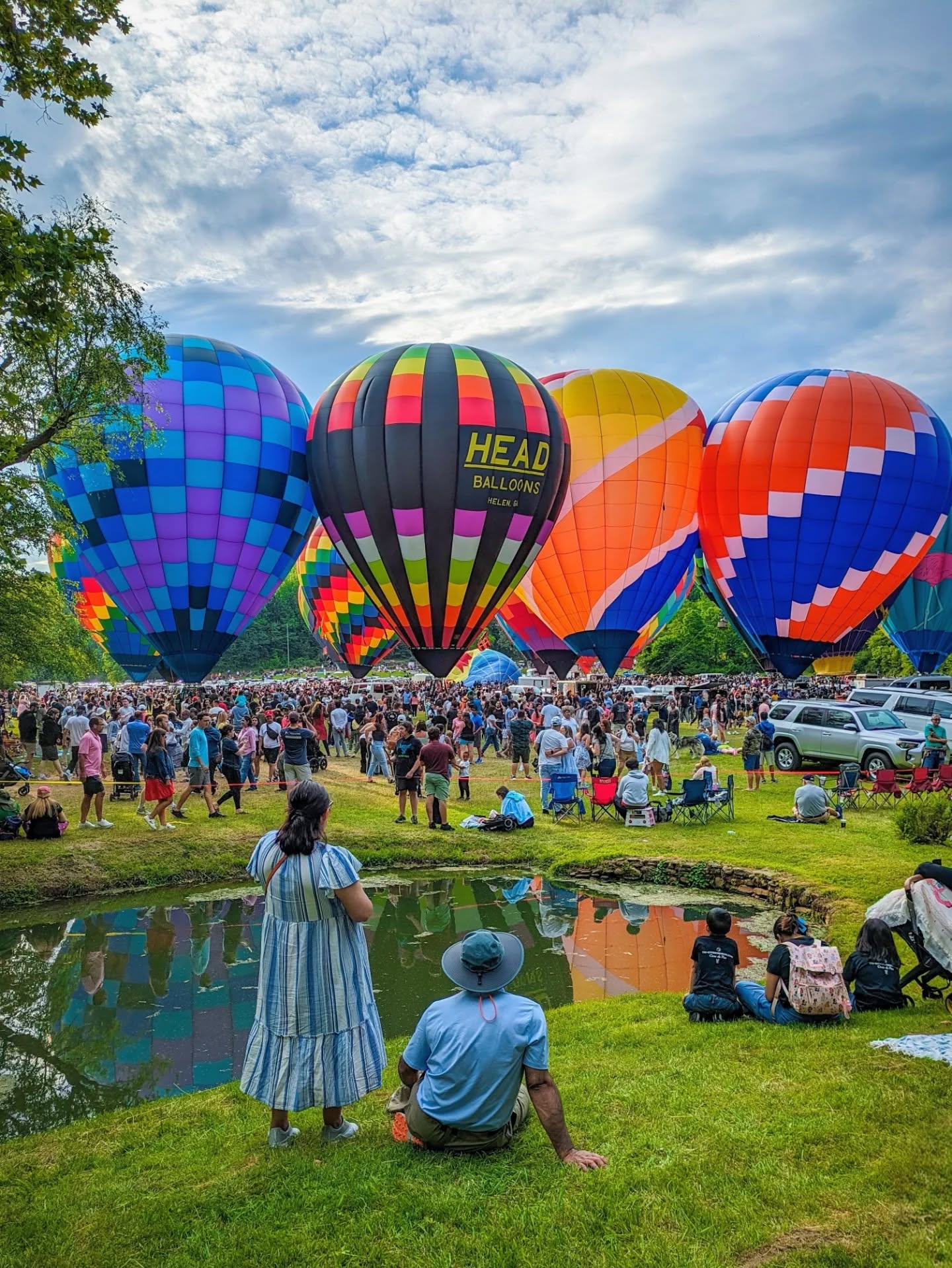 Hot air balloon festival in Helen Georgia