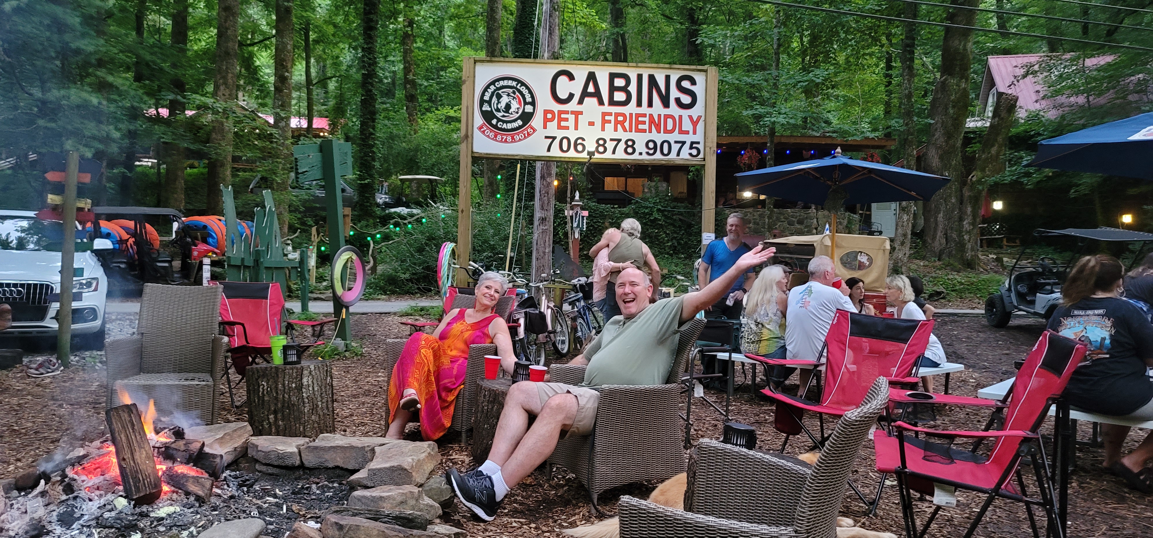 Bear Creek Lodge cabin grounds Helen GA