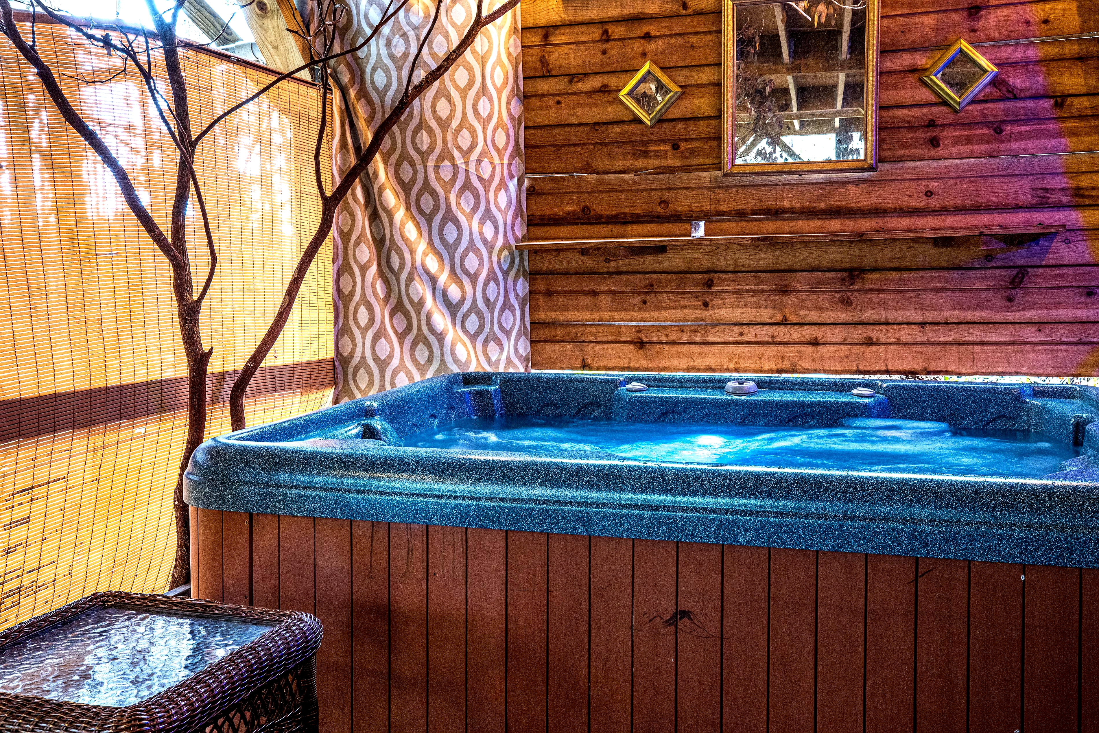 The Treehouse cabin rental Helen GA — bathroom