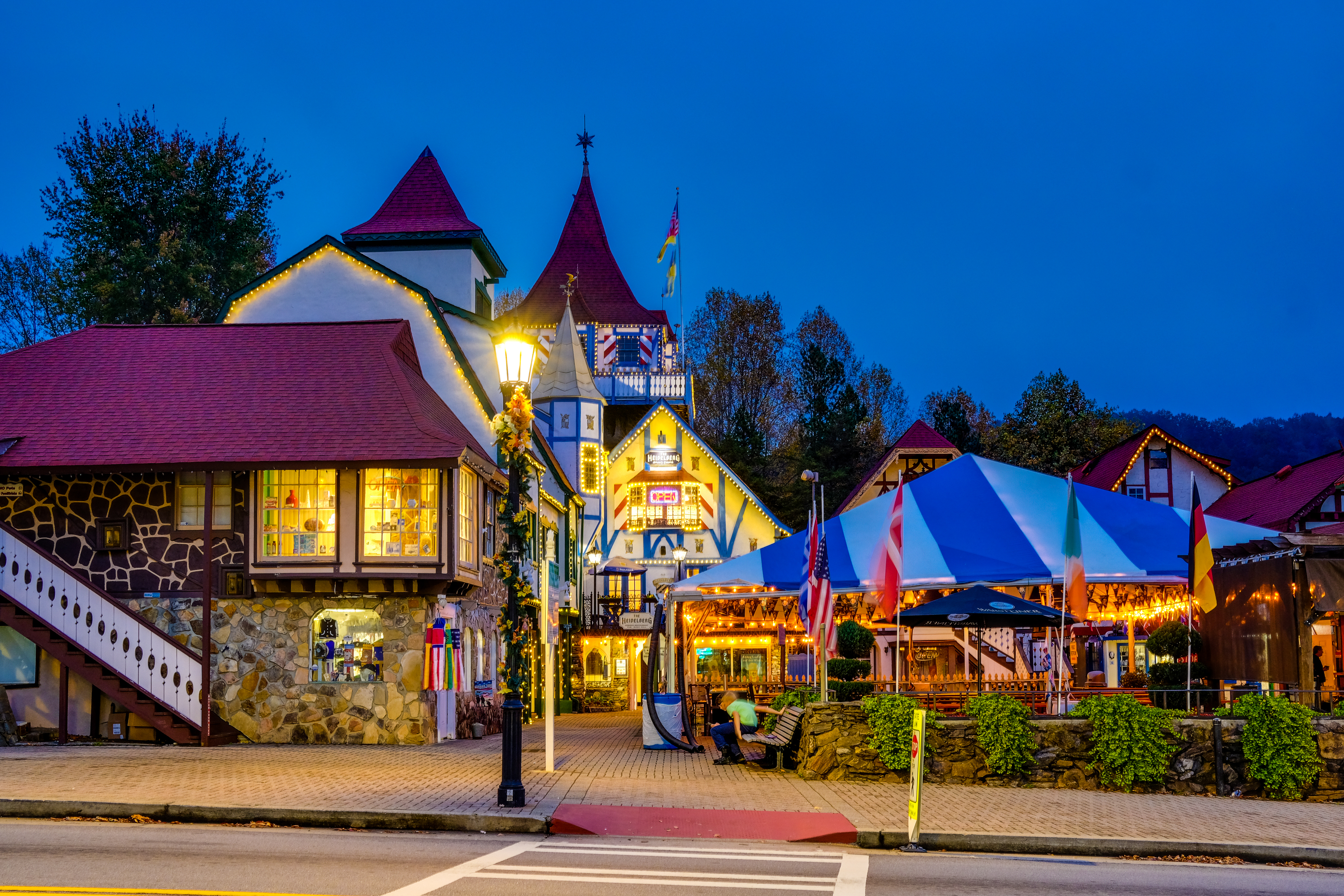 Downtown Helen Georgia Bavarian alpine village