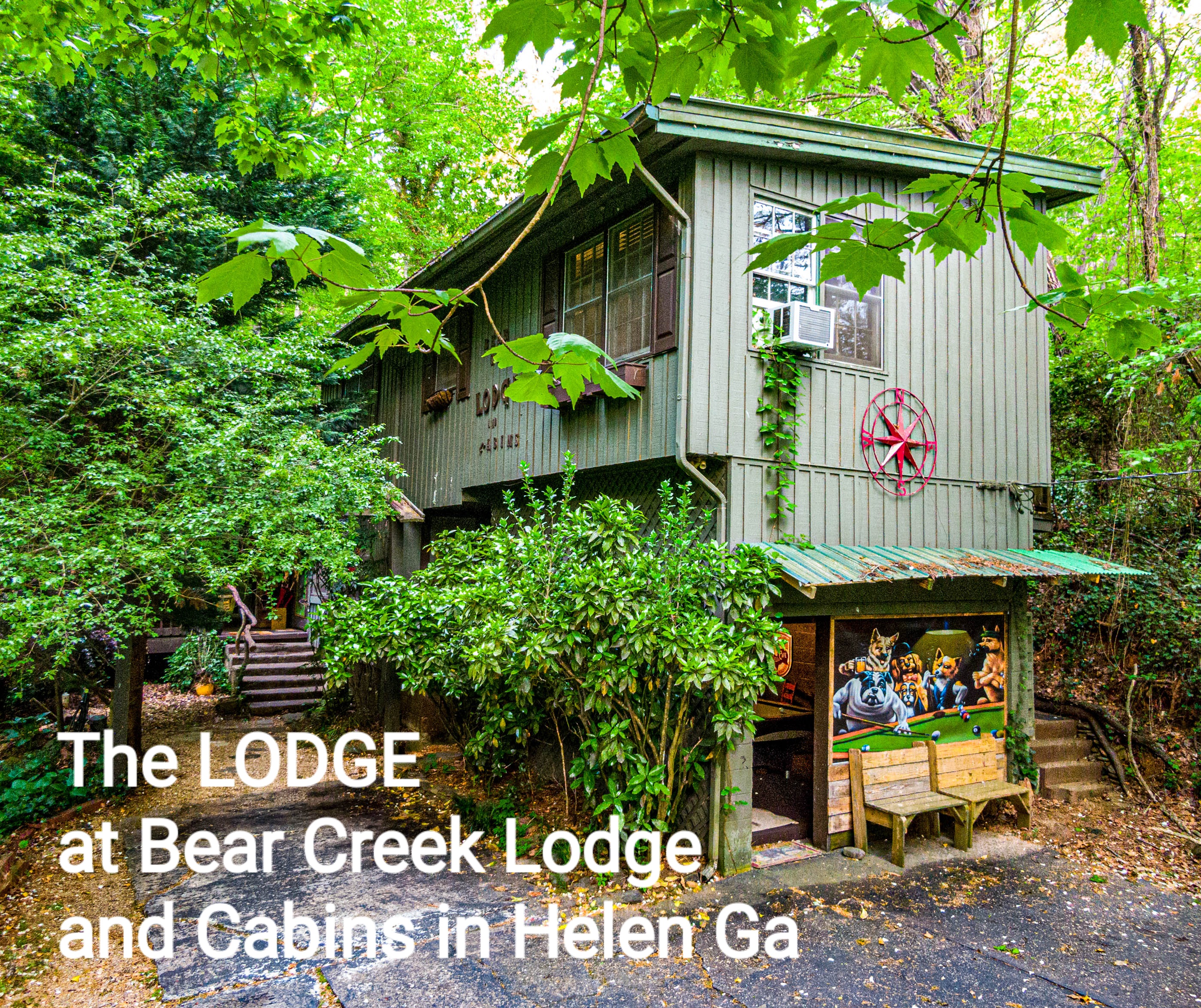 The Lodge cabin rental Helen GA — bedroom