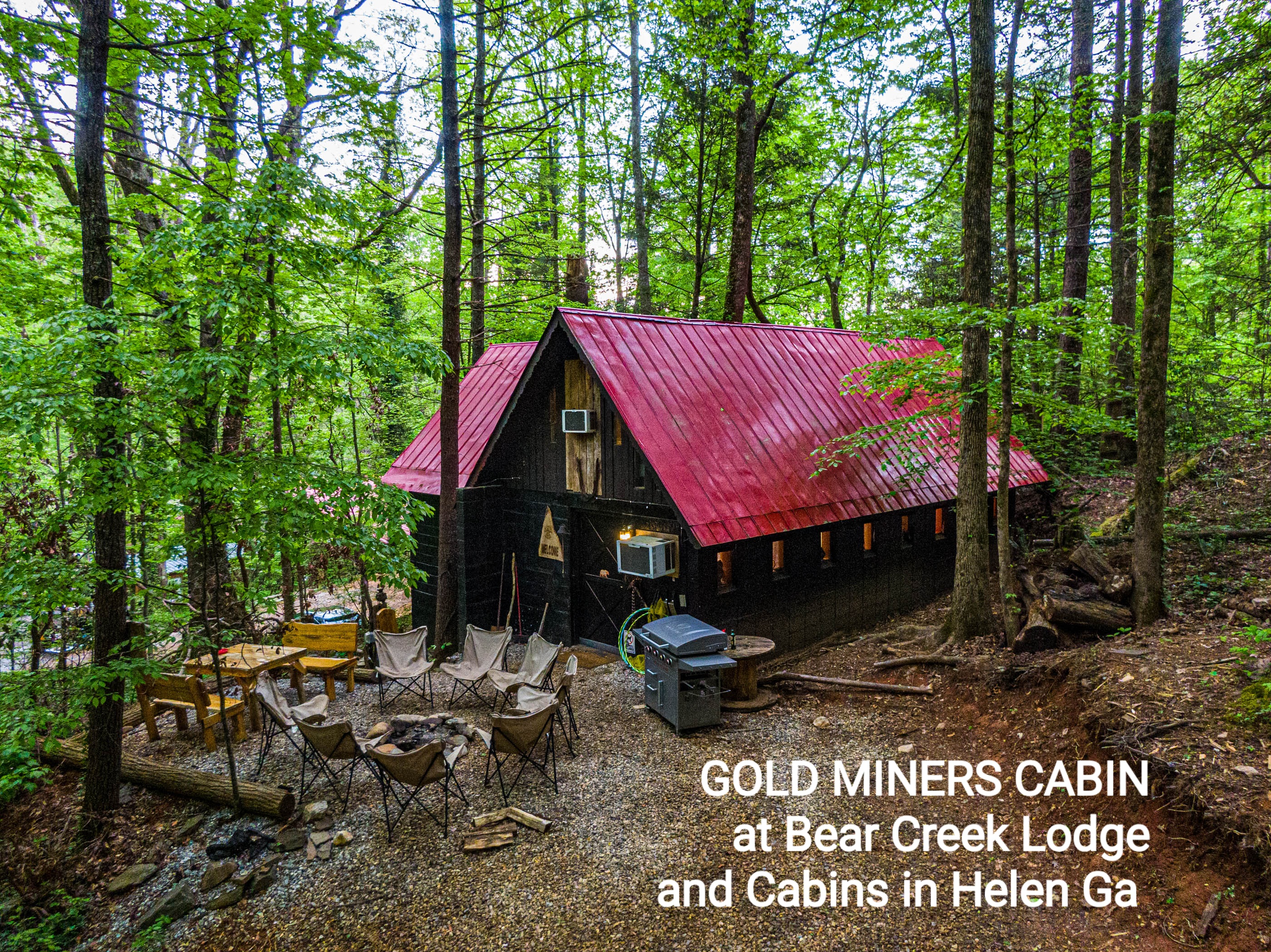 Gold Miners Cabin cabin rental Helen GA — bathroom