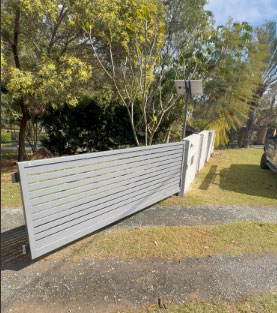 Ditec swing gate before repair in Forestdale