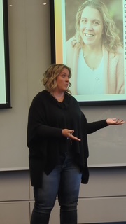 Kari Hurd speaking at an event