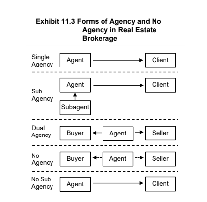 Exhibit 11.3 Forms of Agency and No Agency in Real Estate Brokerage