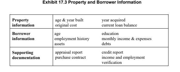 Exhibit 17.3 Property and Borrower Information