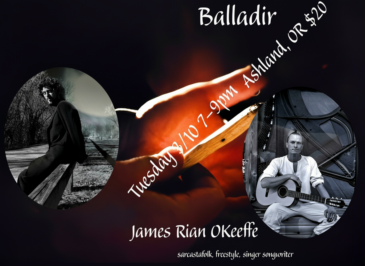 Balladir & James Rian O'Keeffe House Concert Flyer