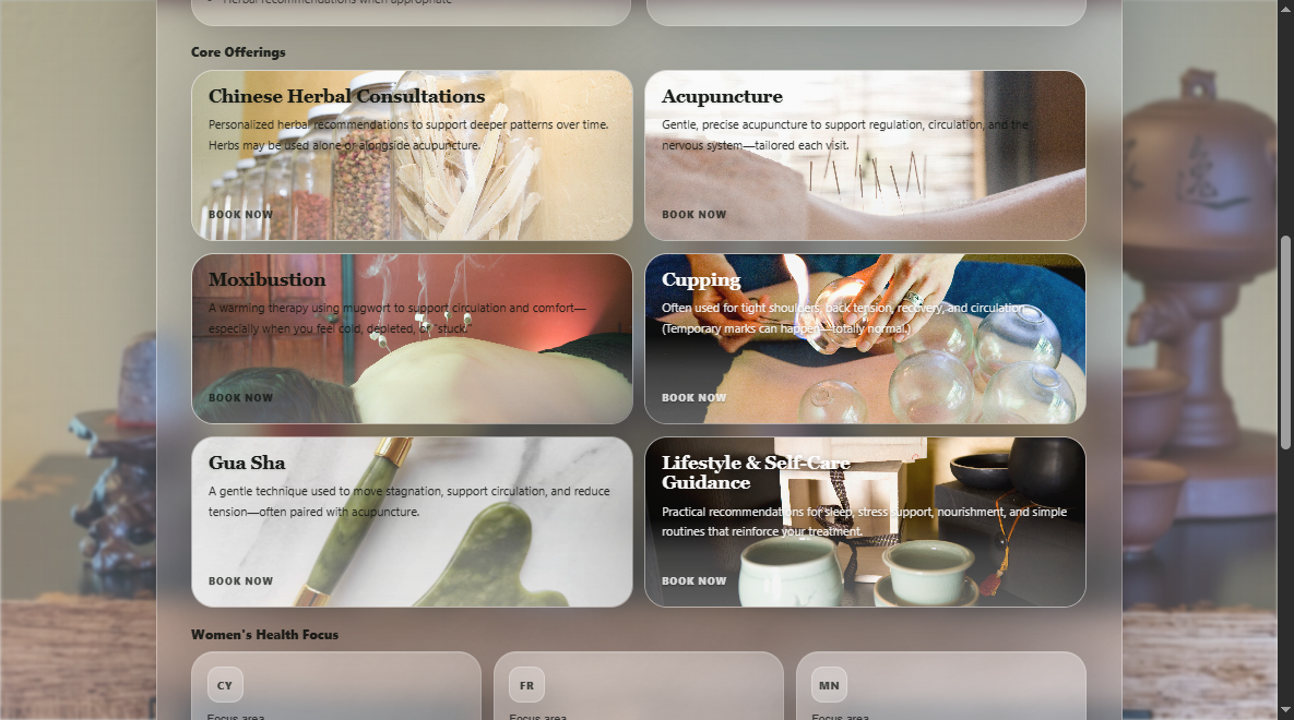 Equinox Acupuncture & Herbs website