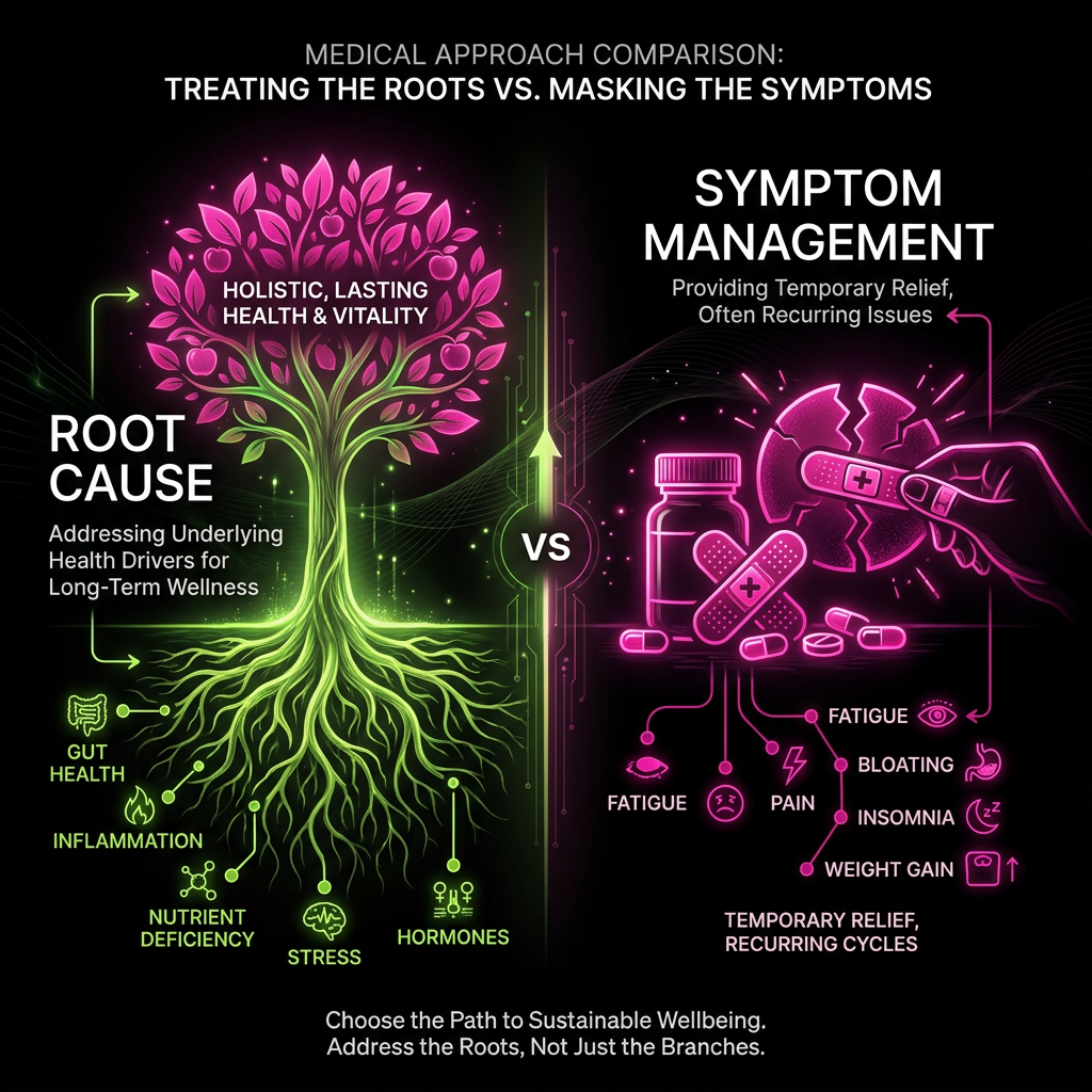 Root Cause vs Symptom — the BTR Wellness difference
