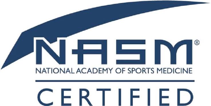 NASM — National Academy of Sports Medicine Certified