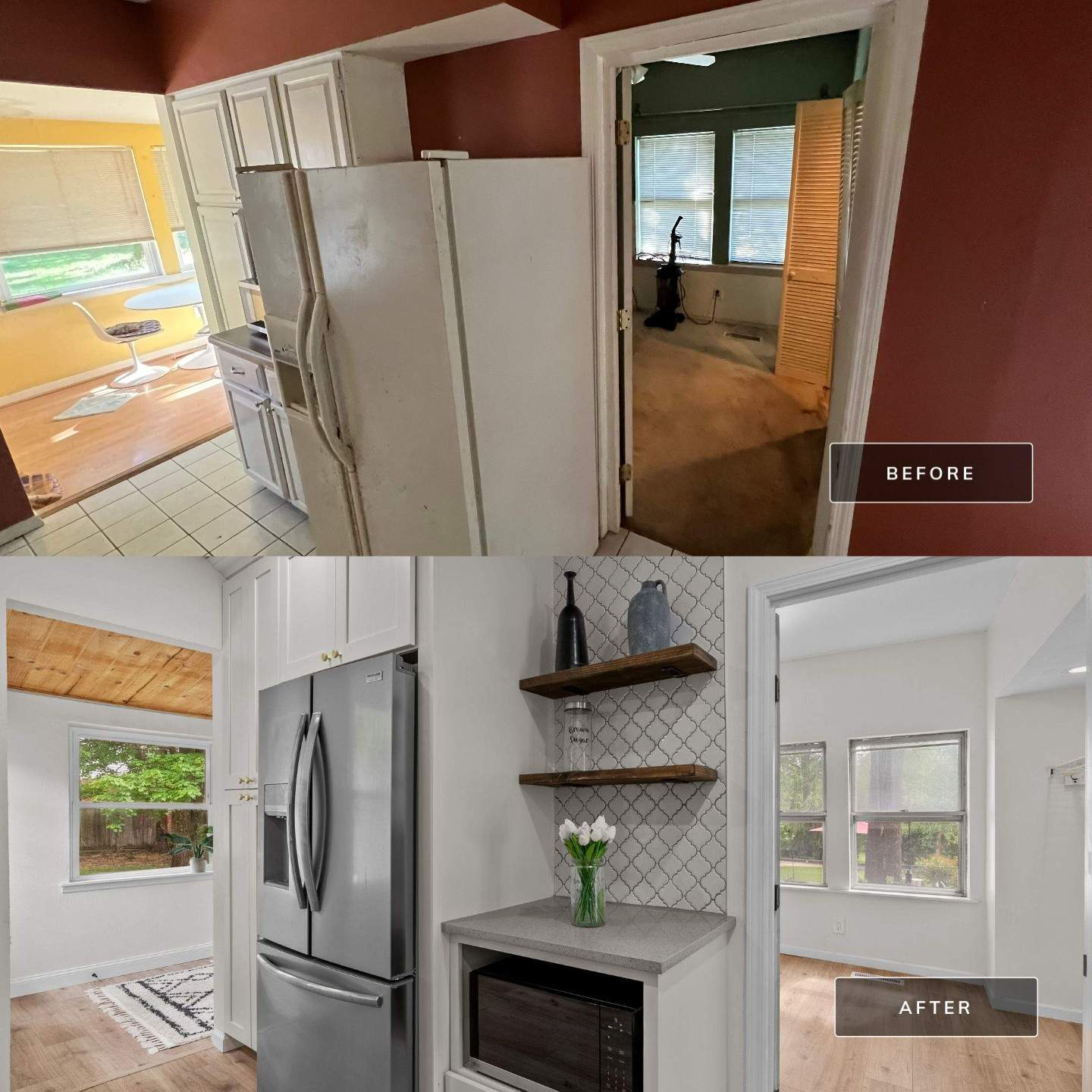 Cost-effective kitchen update with cabinet refacing and new countertops