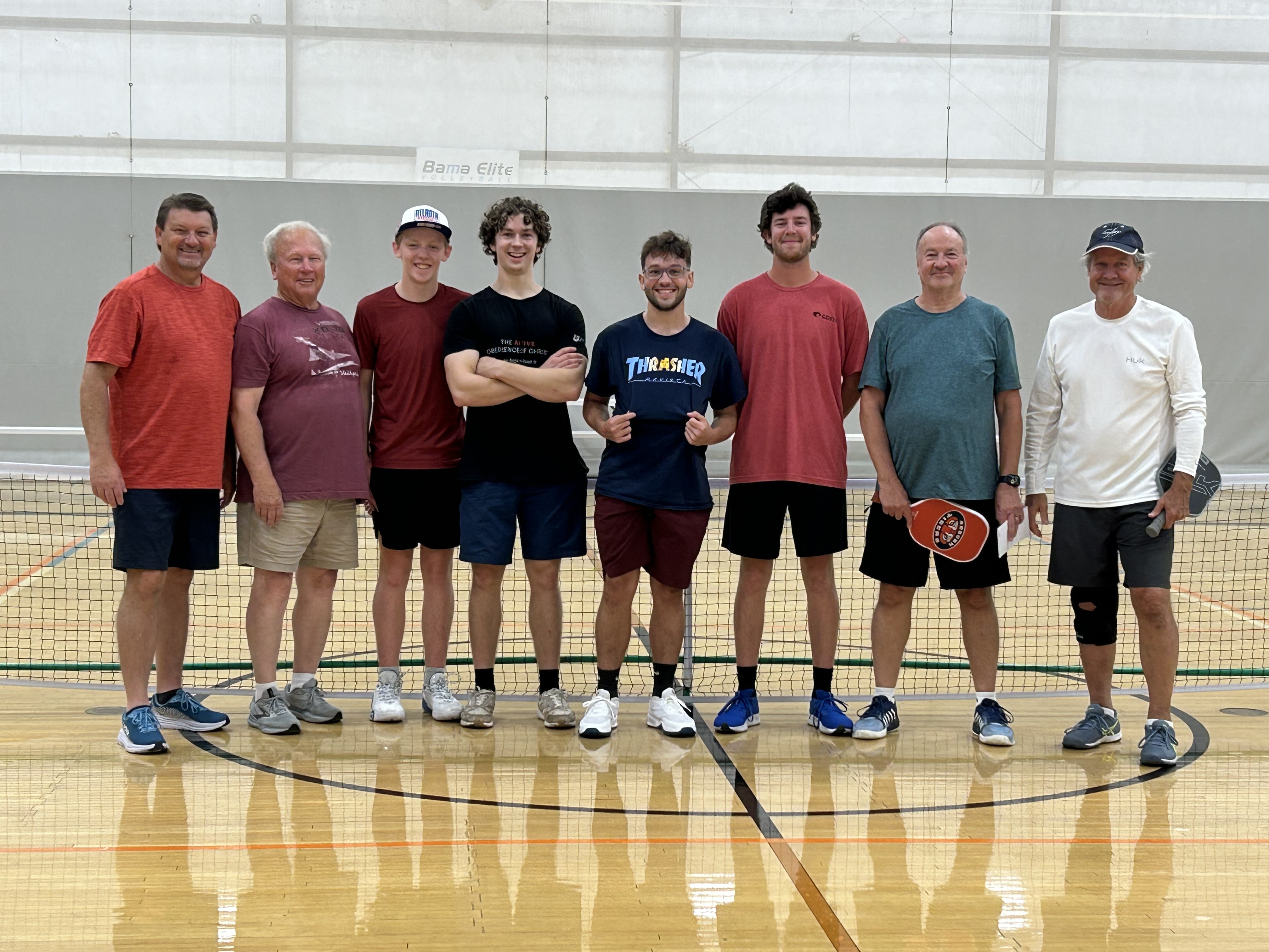 Courts for a Cause men's pickleball group