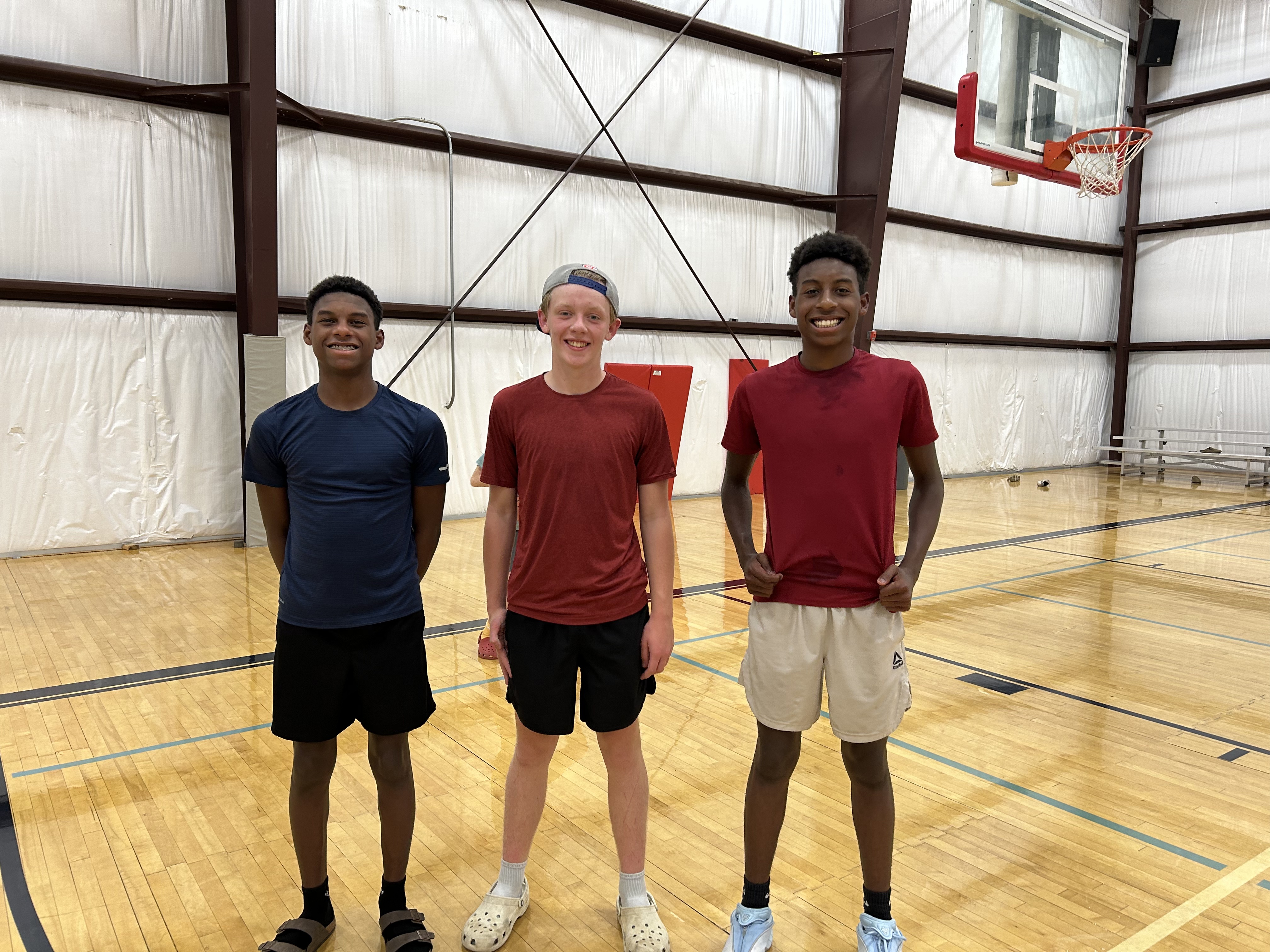 Courts for a Cause basketball players