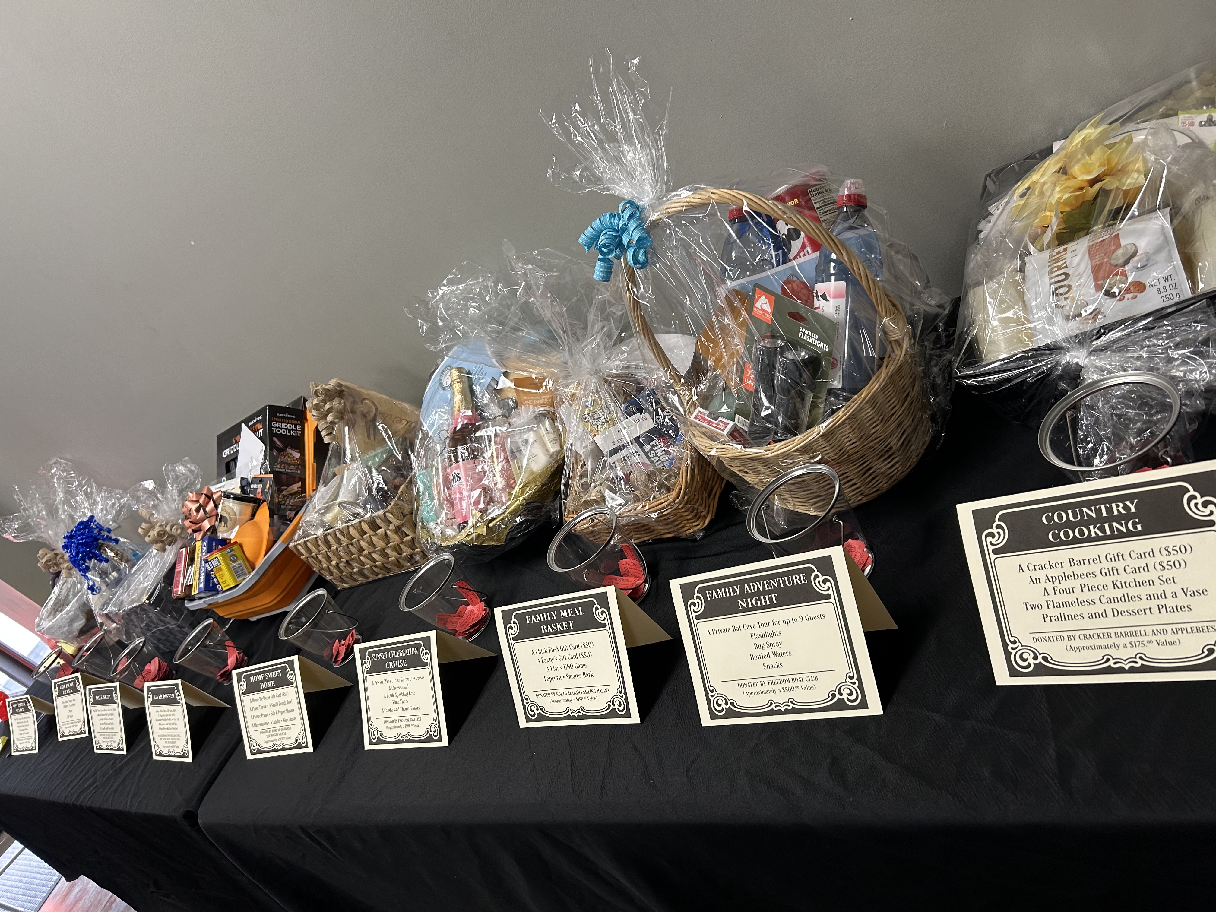 Courts for a Cause prize baskets