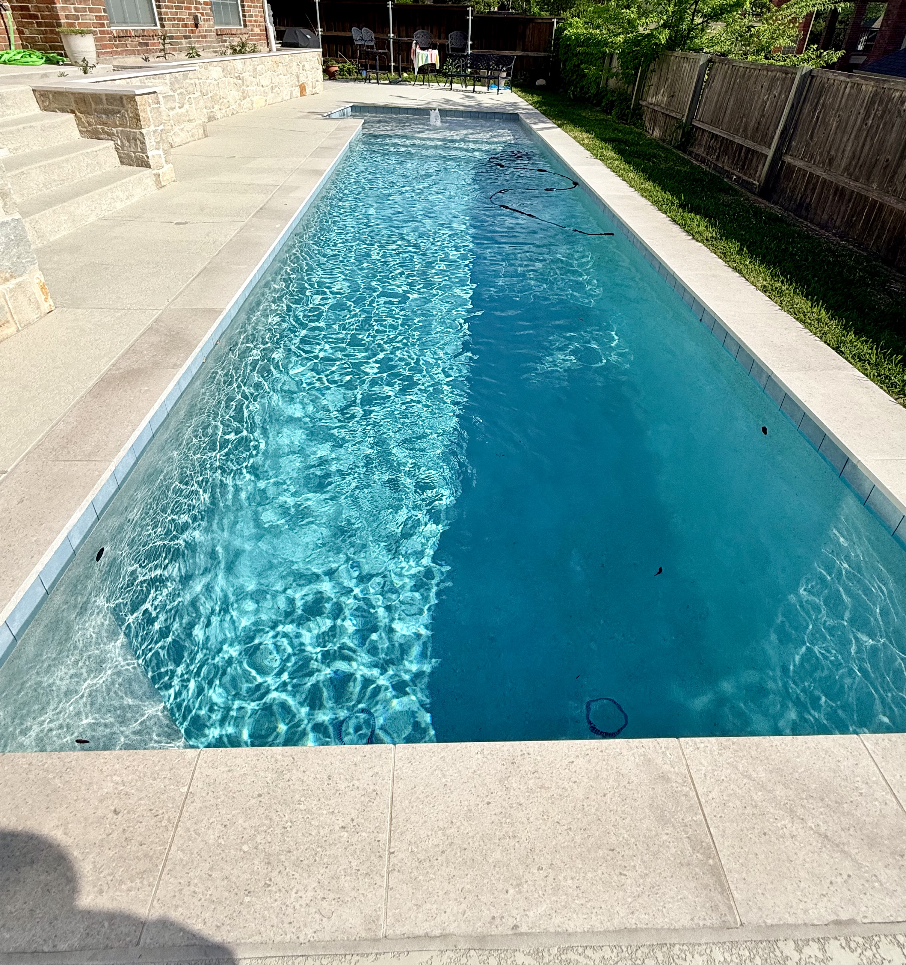 Lap pool with crystal clear water — McKinney TX