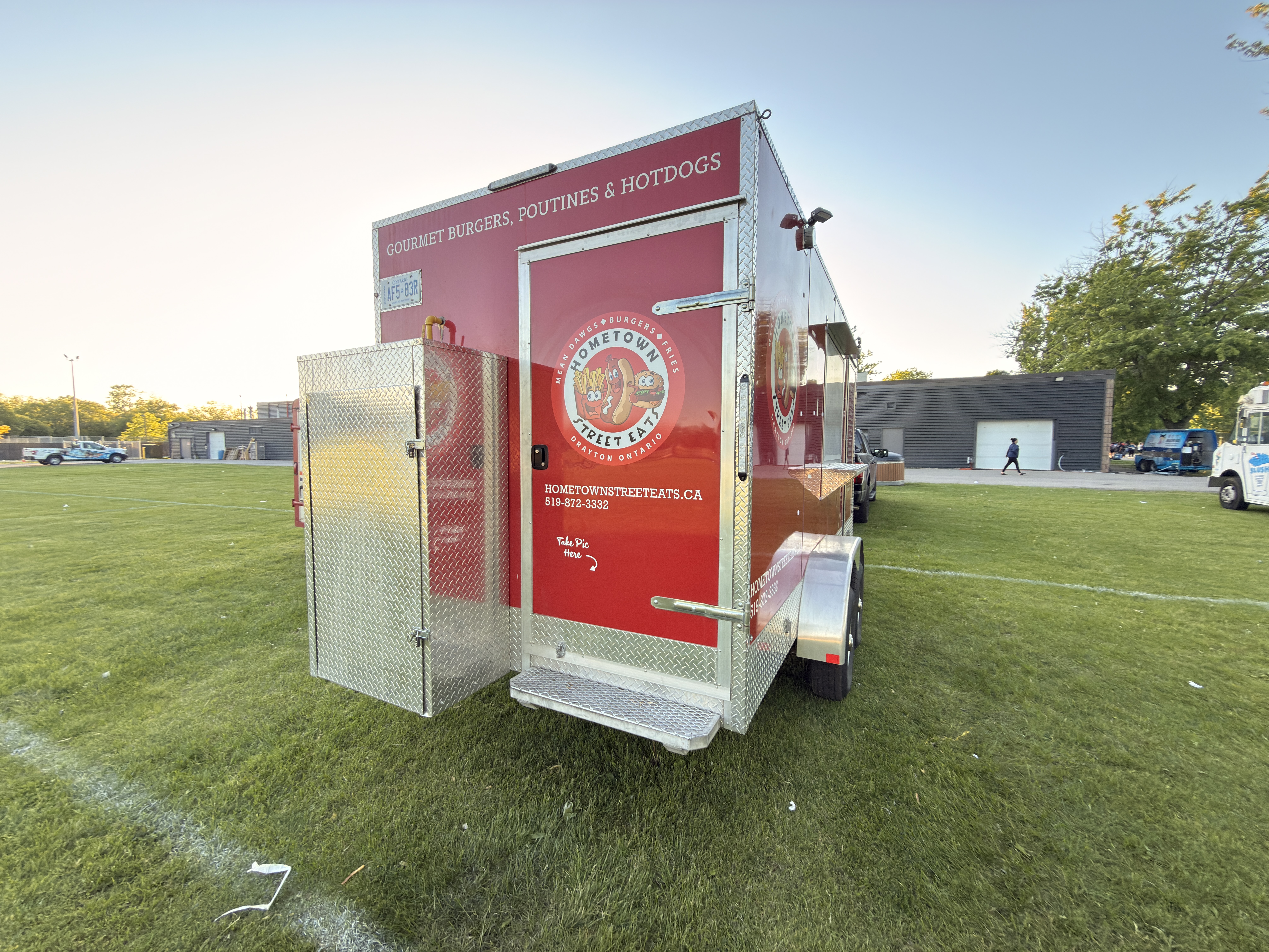 Hometown Street Eats trailer at an outdoor event
