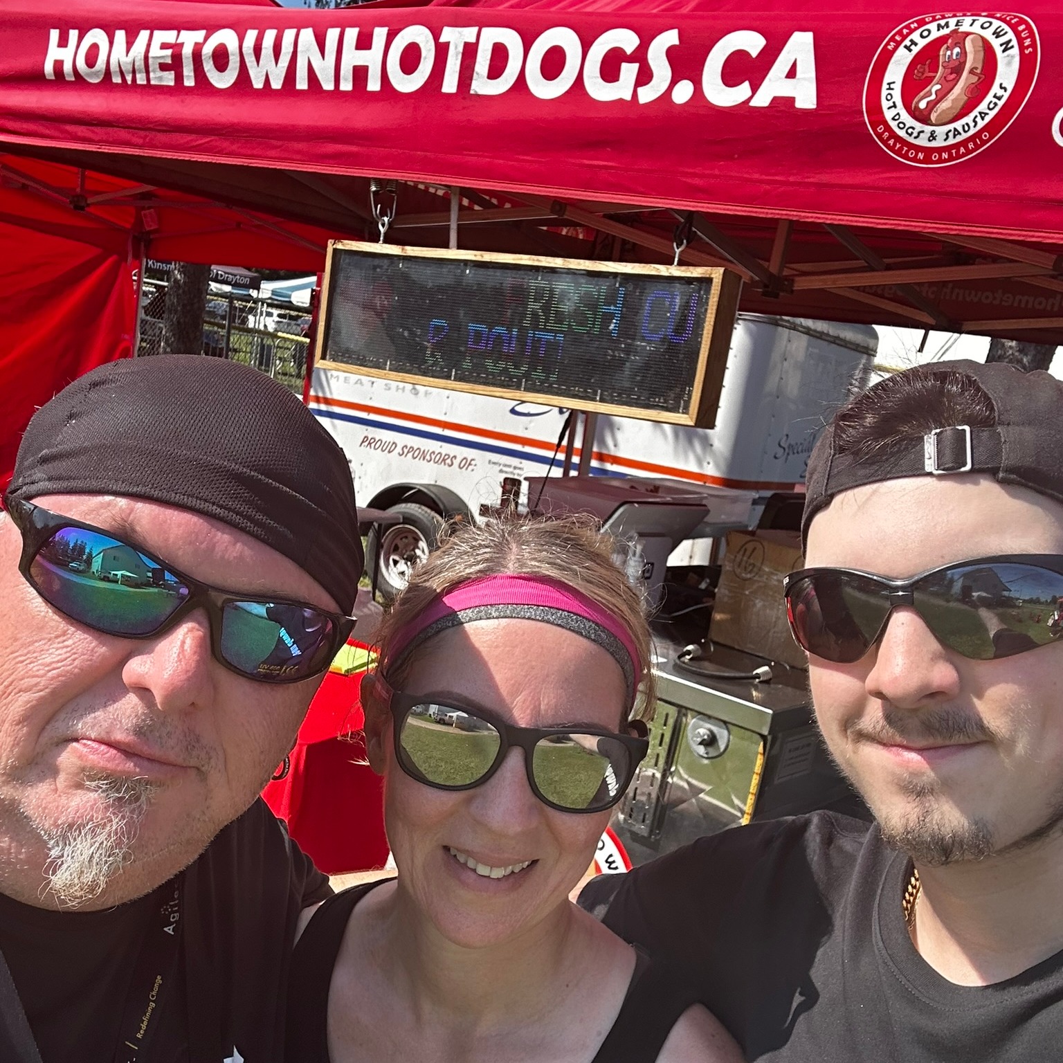 The Hometown Street Eats family team selfie