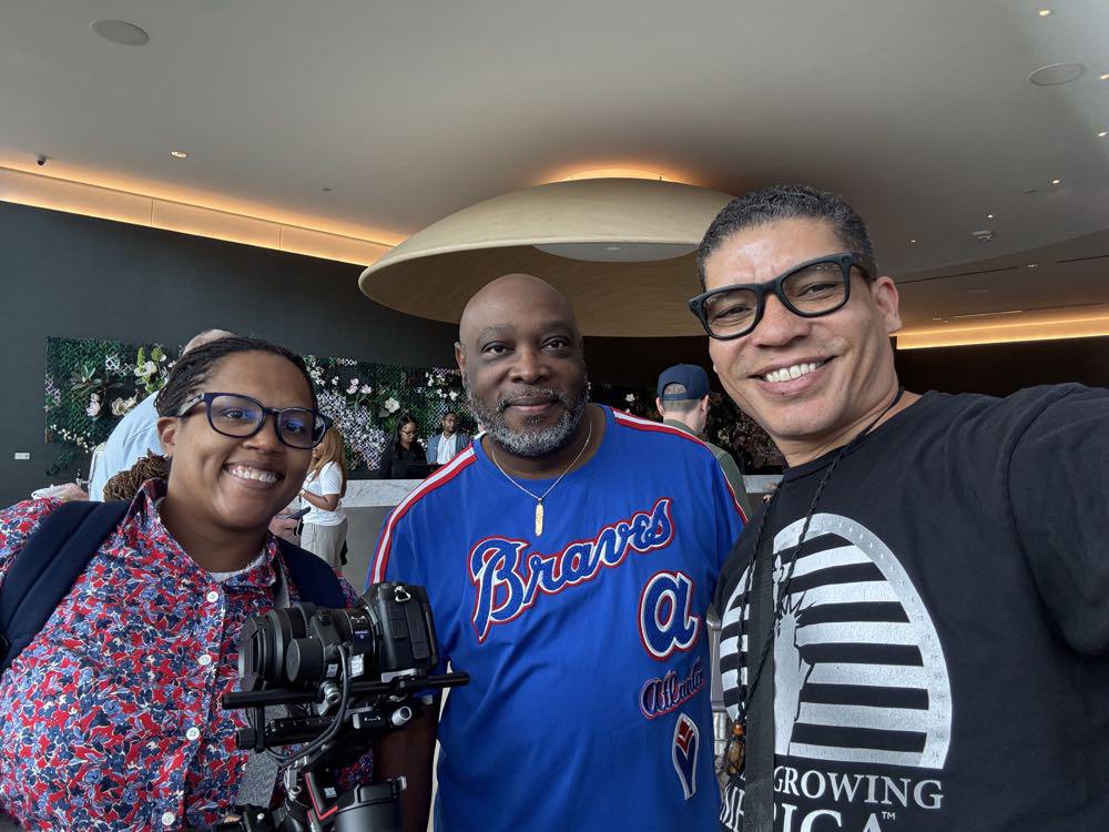Jasmine Rush with Michael Parks of Daystar Photography and Donnell Johns of Veterans Growing America