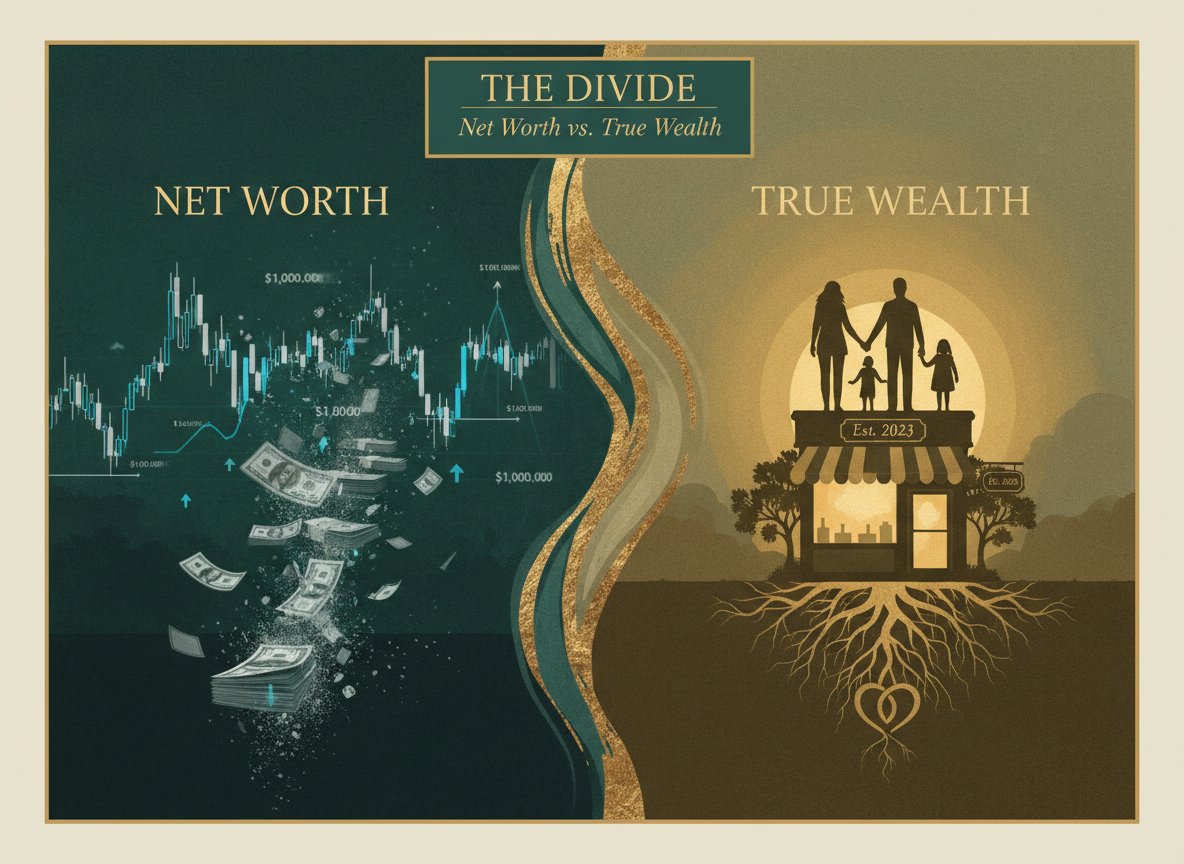 Net worth versus true wealth — stability and freedom