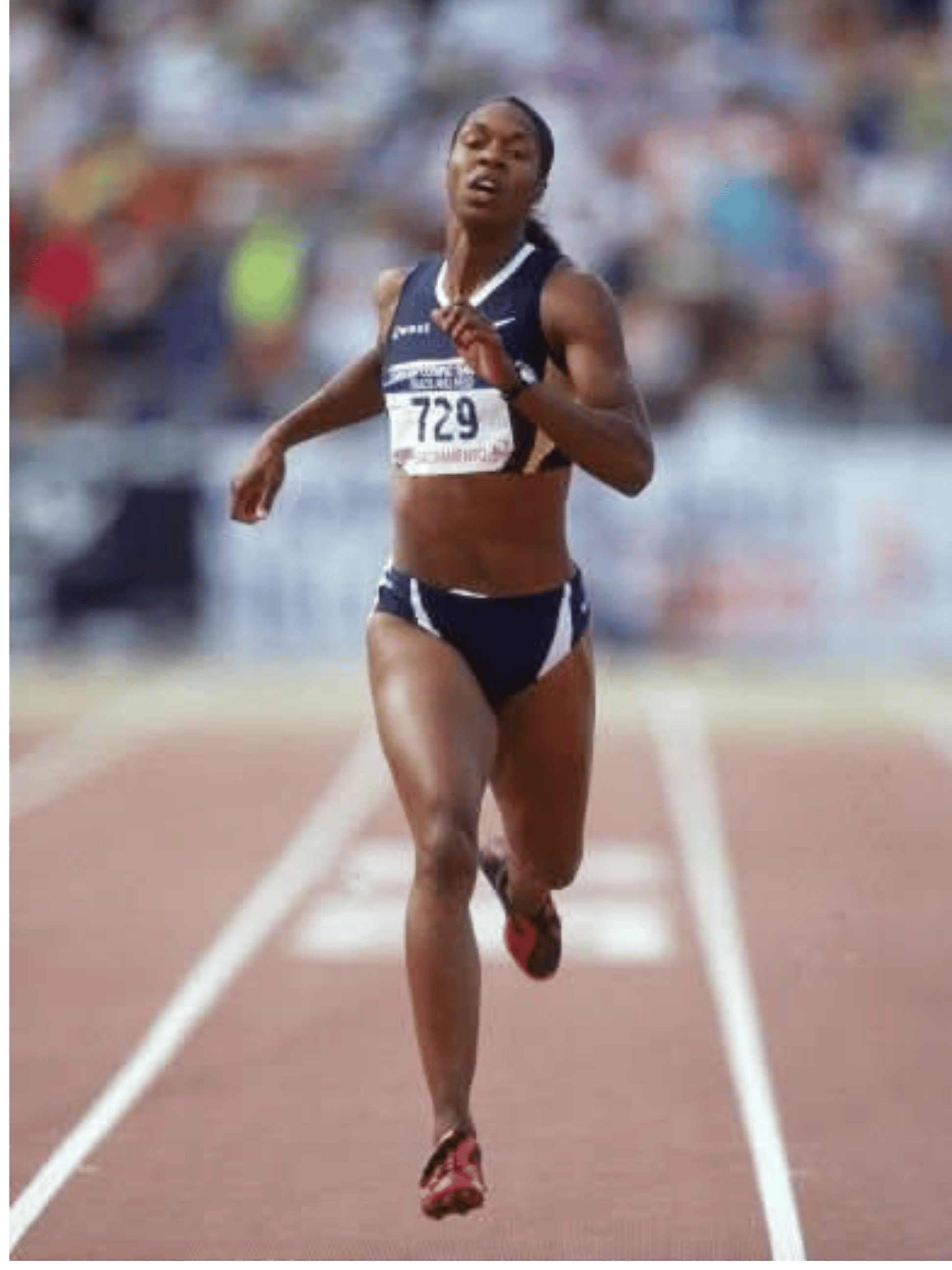 Shanelle Porter Simmons as an elite track and field athlete