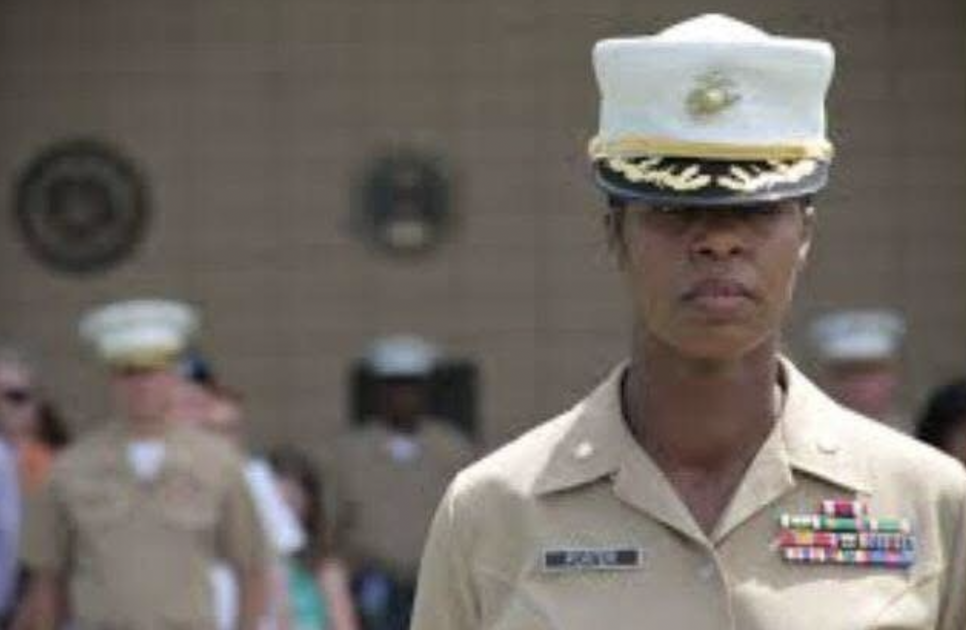 Shanelle Porter Simmons in Marine Corps officer uniform