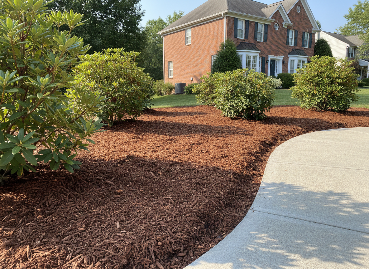 Mulch installation in Bethel Park PA