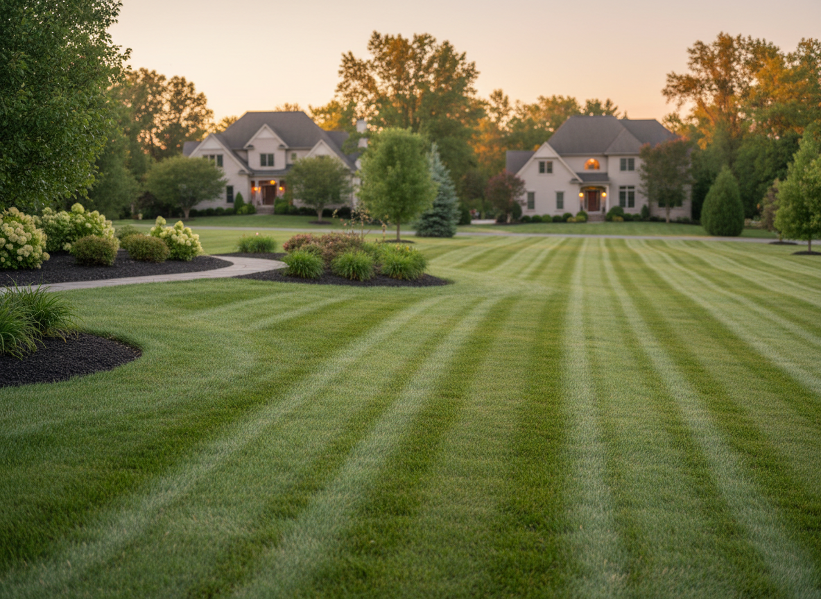 Freshly mowed lawn in Bethel Park